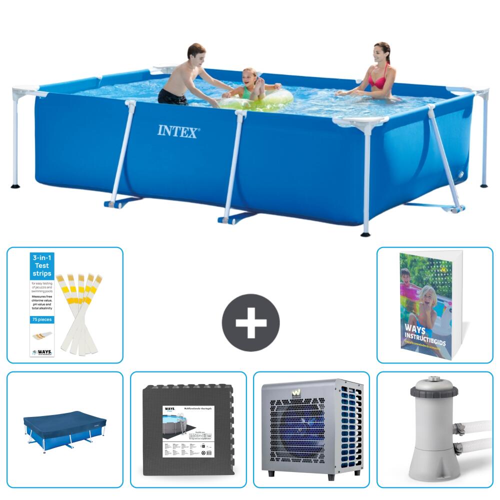 INTEX Basen ze stelażem Prostokątny - 300x200x75 cm - 7-częściowy S156