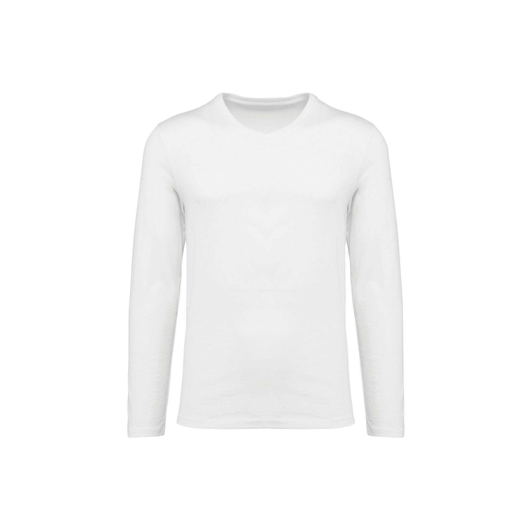 Koszulka z długim rękawem Suprima v-neck Kariban Premium