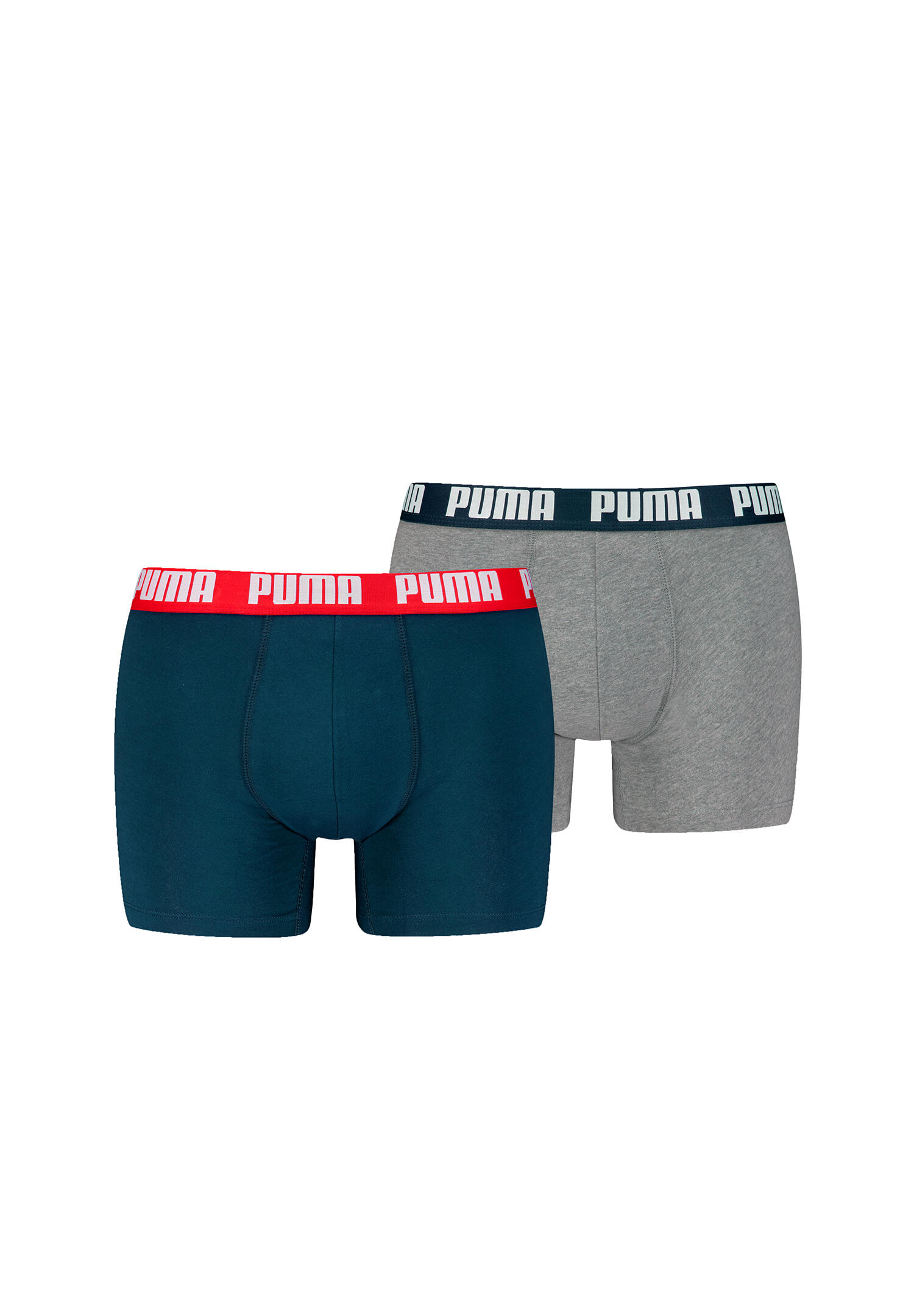 1579 Bokserki męskie 2-pack - niebieskie i szare