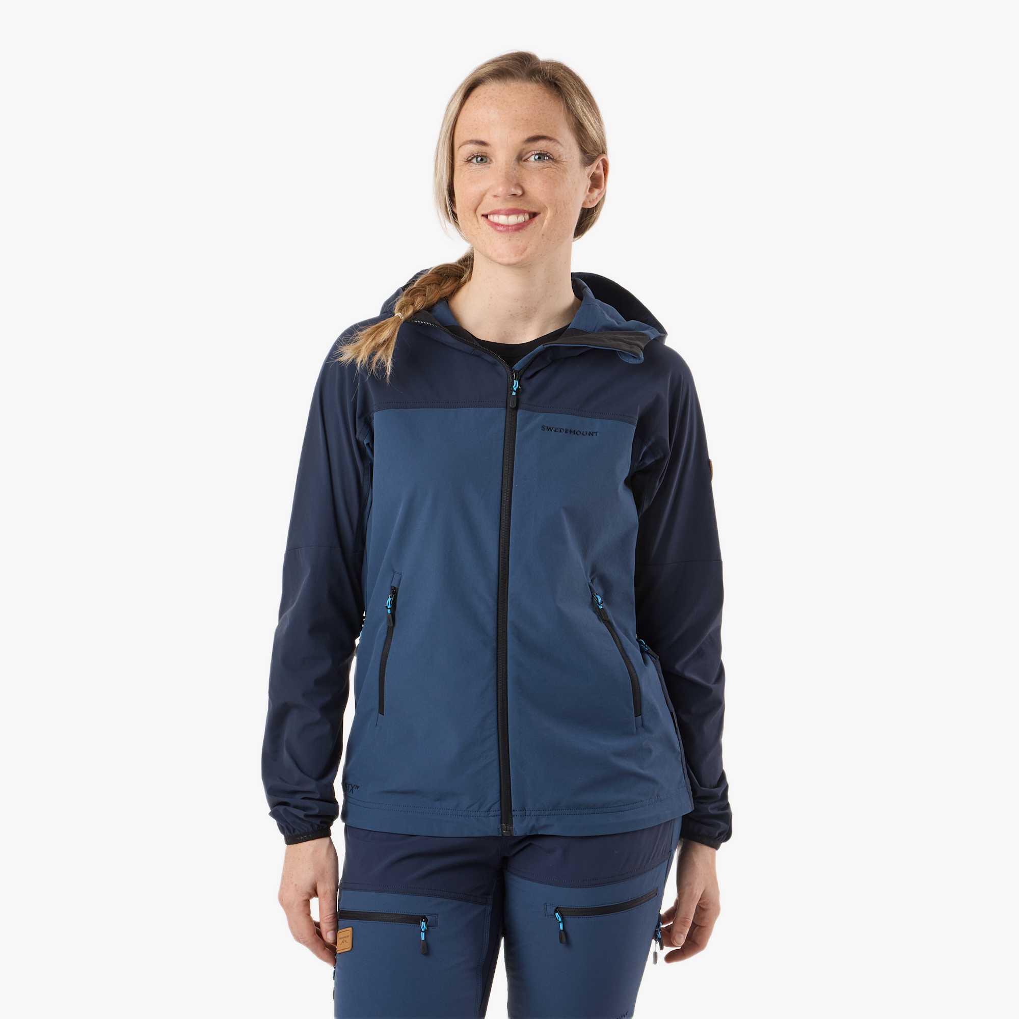 Kurtka Outdoor Wędrówki Kobieta Lofoten Wiatroszczelny