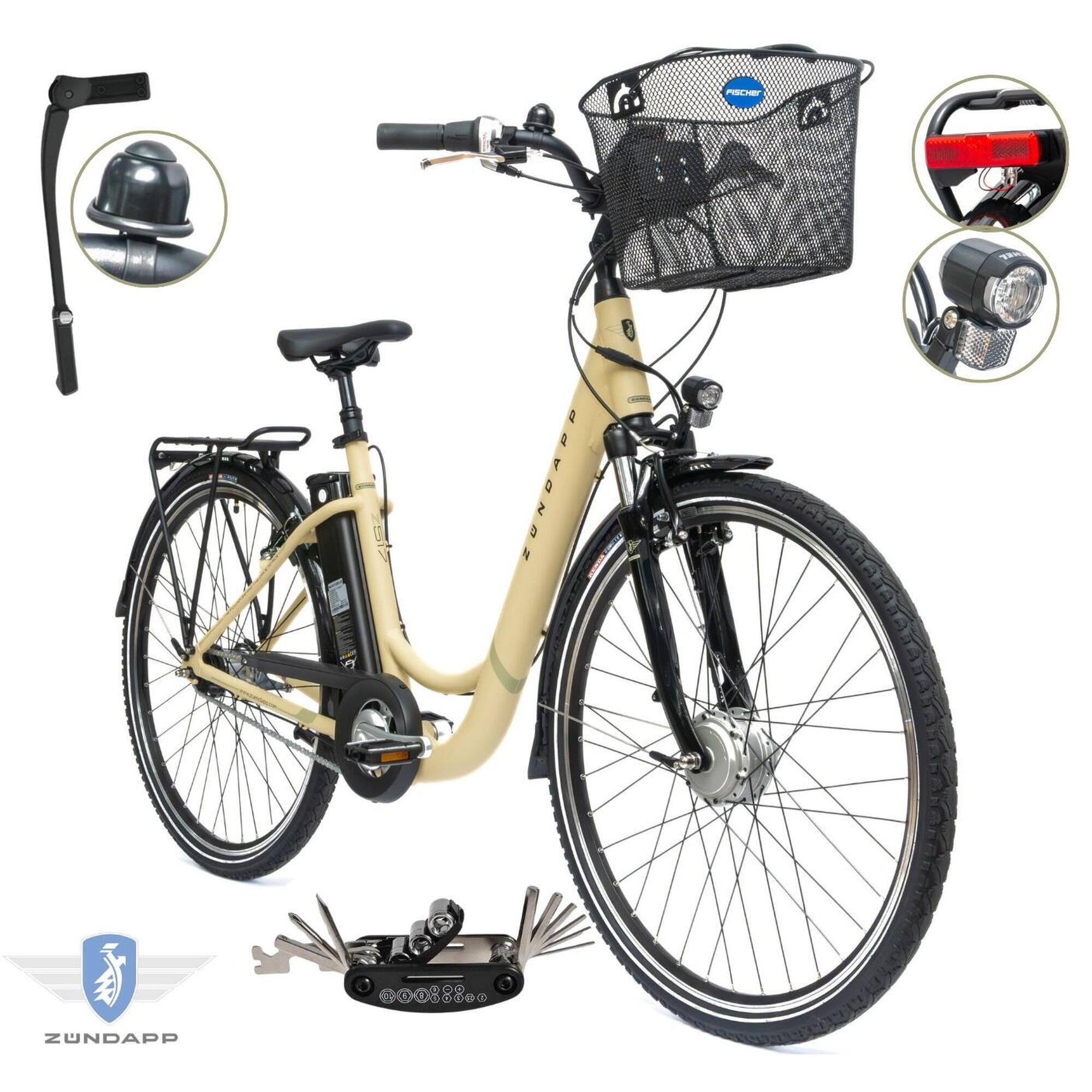 Rower Elektryczny Damski Miejski Koła 28 250 W LCD Alu SHIMANO Nexus 2025