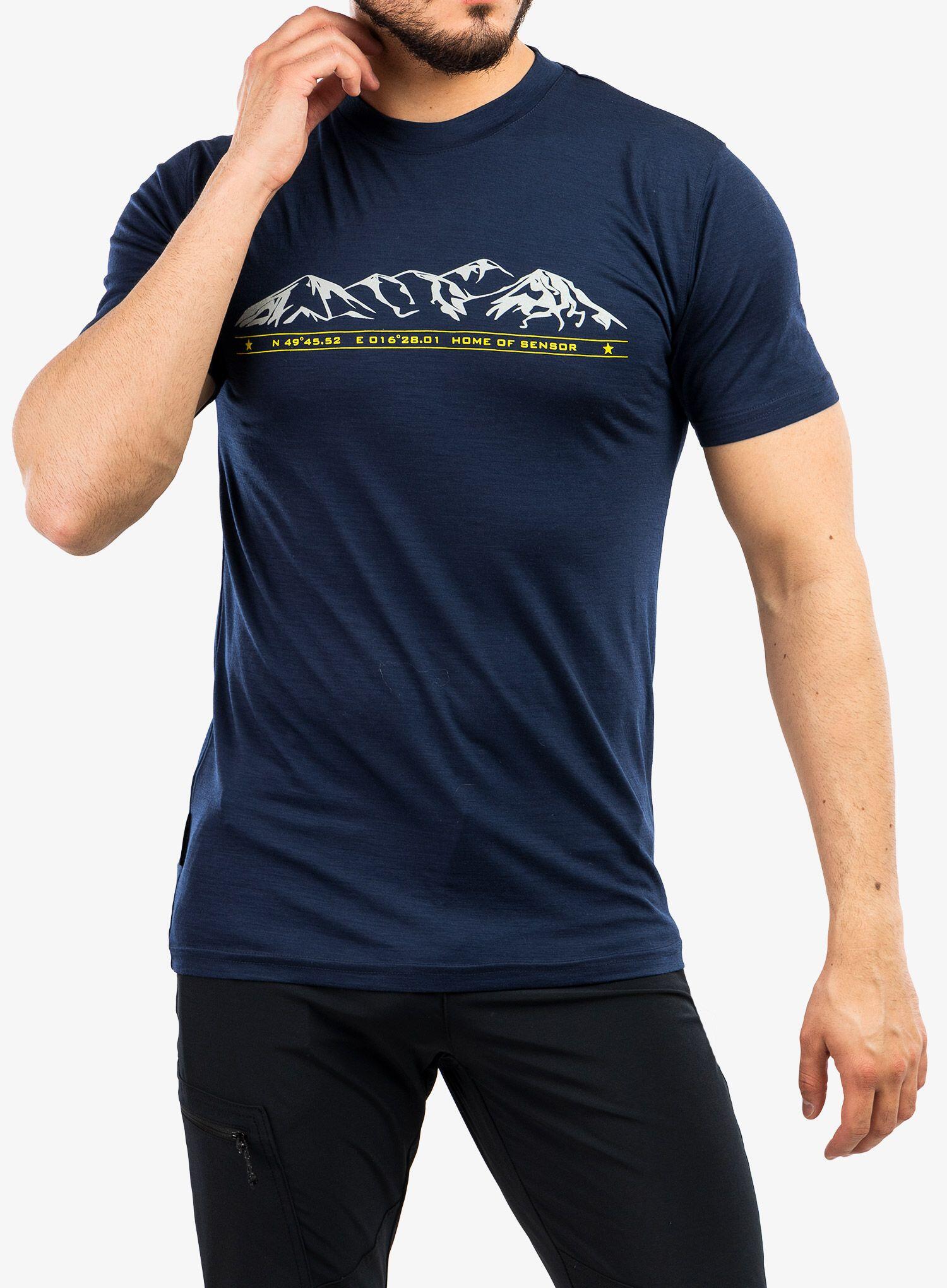 Koszulka merino męska Sensor Merino Active PT Tee SS