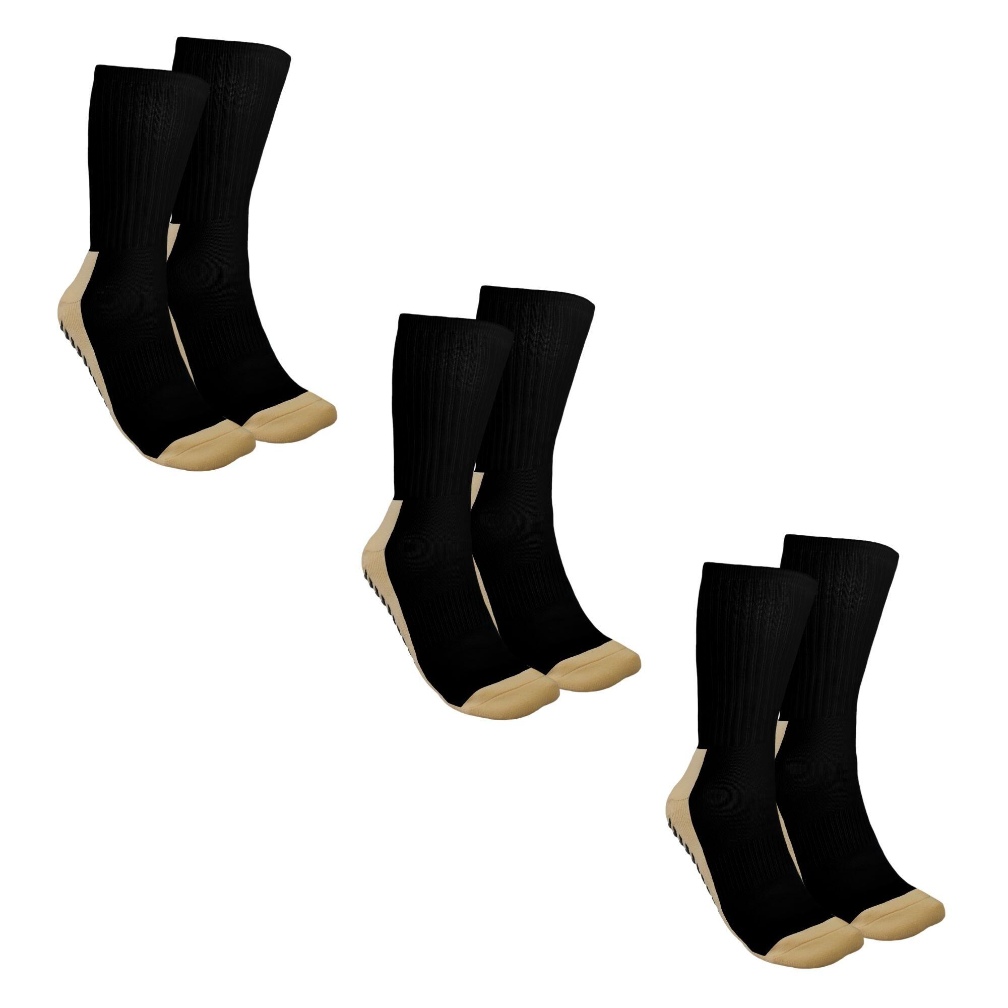 Skarpety ANTISKID czarne, 3 pary