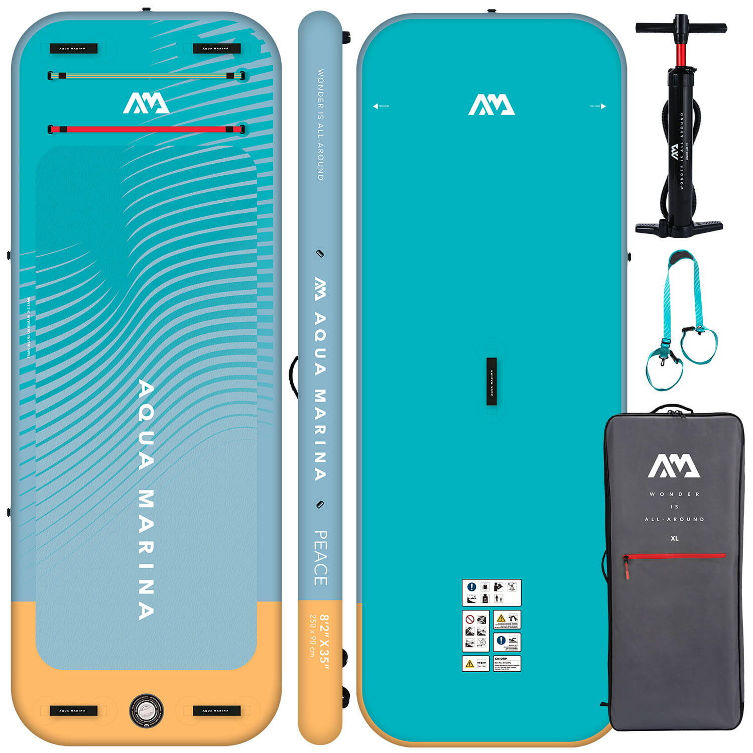 Deska Aqua Marina Peace 8'2 BT-23PC (Summer Vacation)