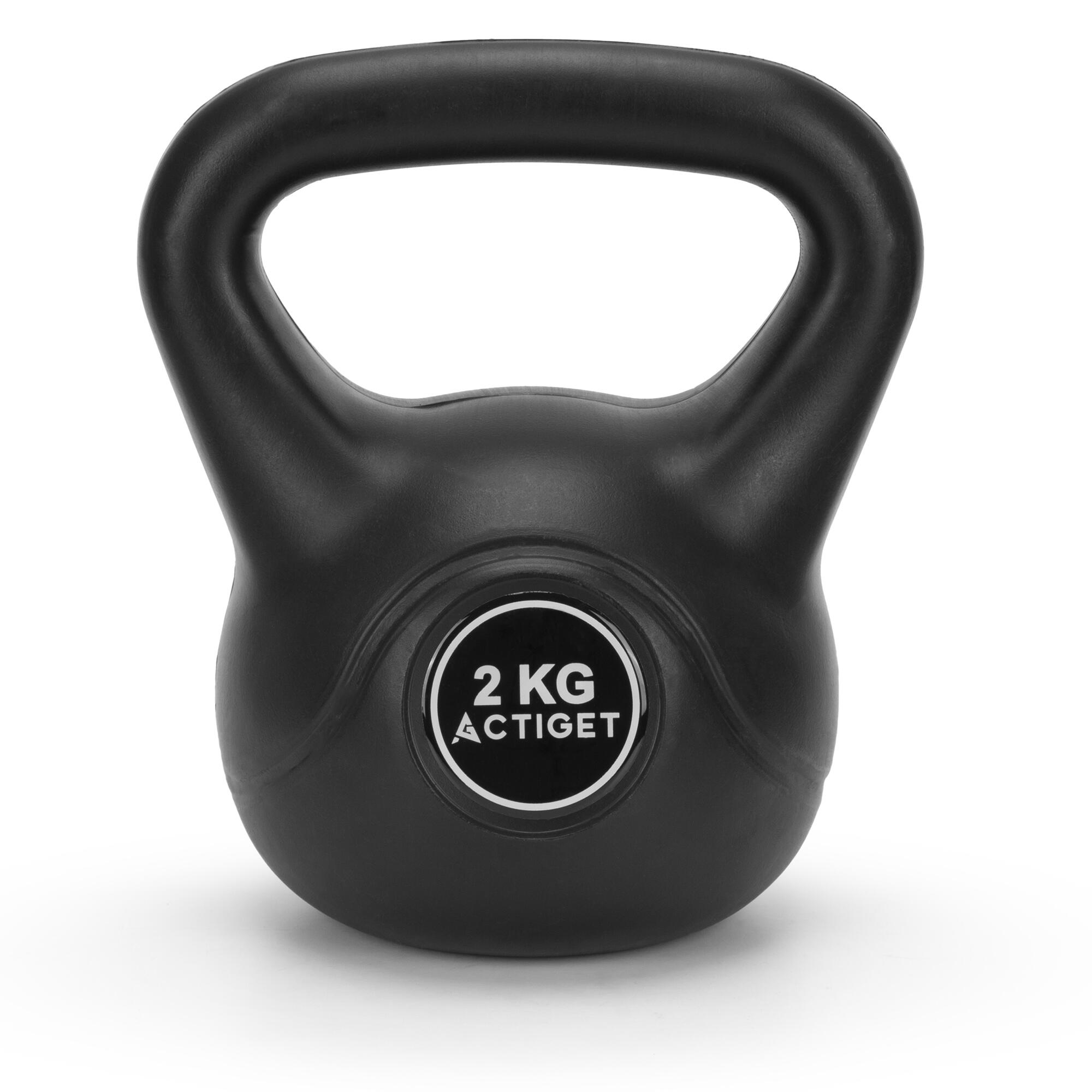 Kettlebelle 2 kg Actiget ABS odważnik kulowy do ćwiczeń siłowych hantla