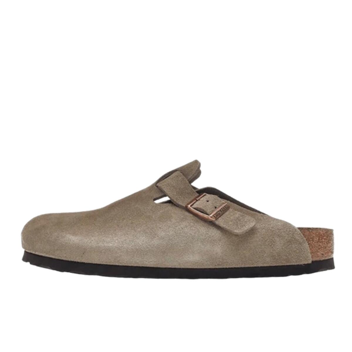Buty do chodzenia dla dorosłych Birkenstock Boston Soft Footbed Suede Taupe
