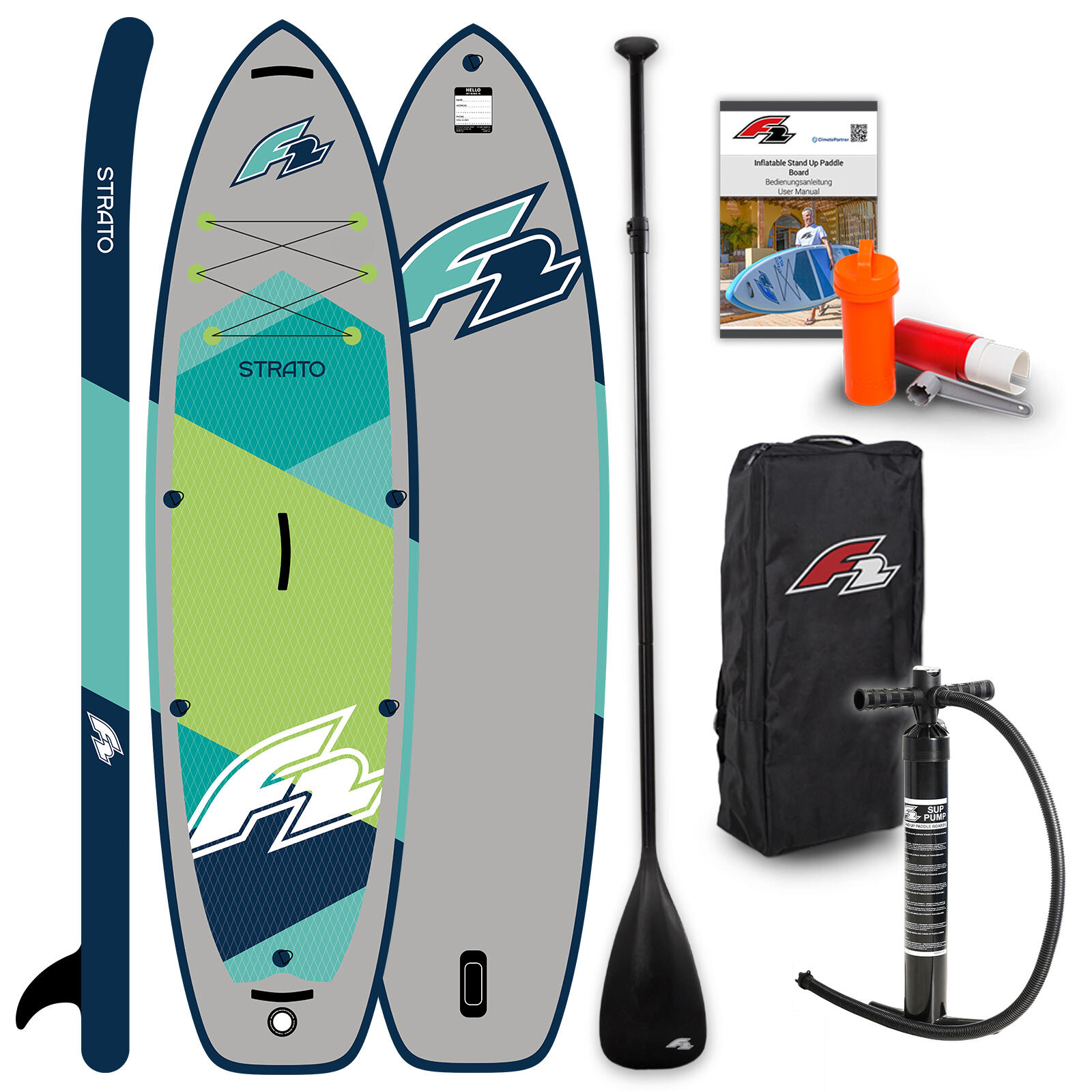 Deska pompowana SUP F2 Strato 11'5 Green