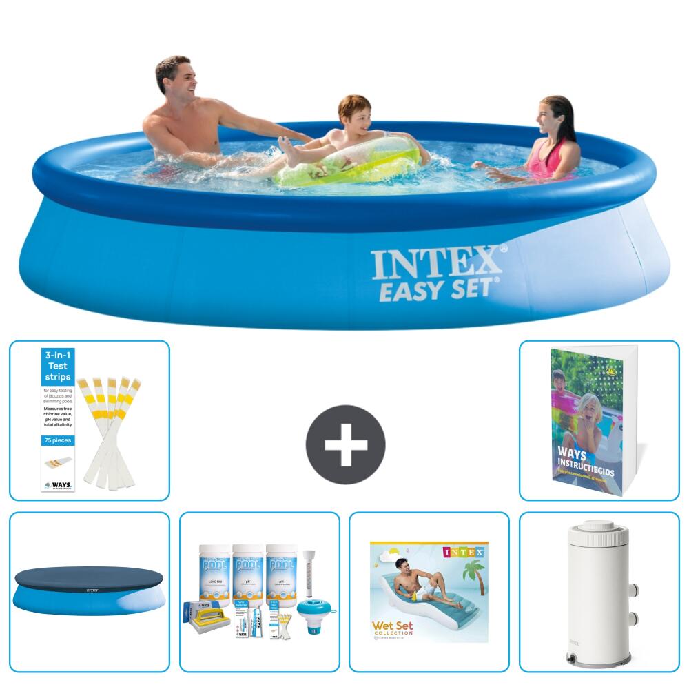 INTEX Basen Easy Set Okrągły - 366x76 cm - 7-częściowy S161