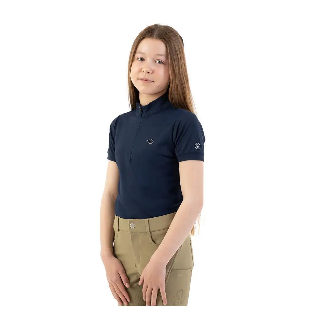 Polo jeździecki pół-zamek dziewczynka BR Equitation Eevolv Kady