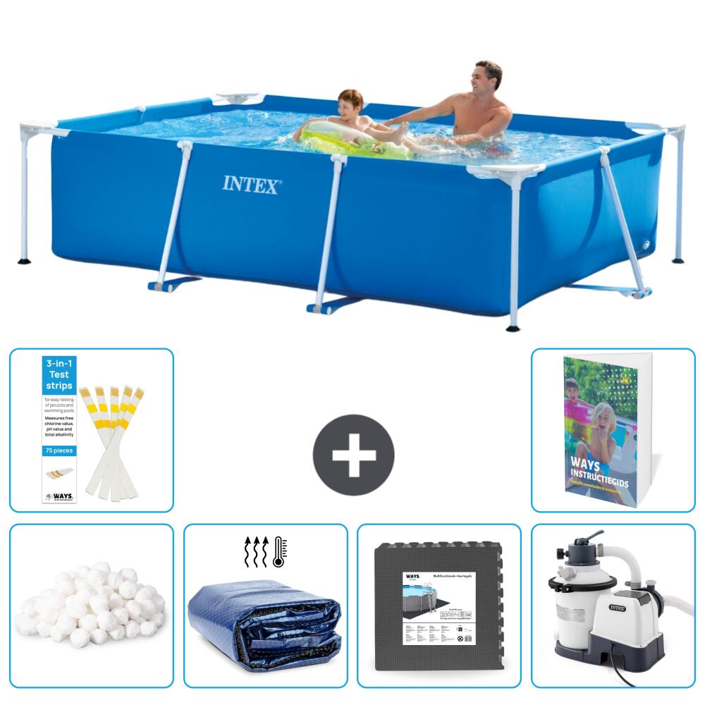 INTEX Basen ze stelażem Prostokątny - 260x160x65 cm - 7-częściowy S31