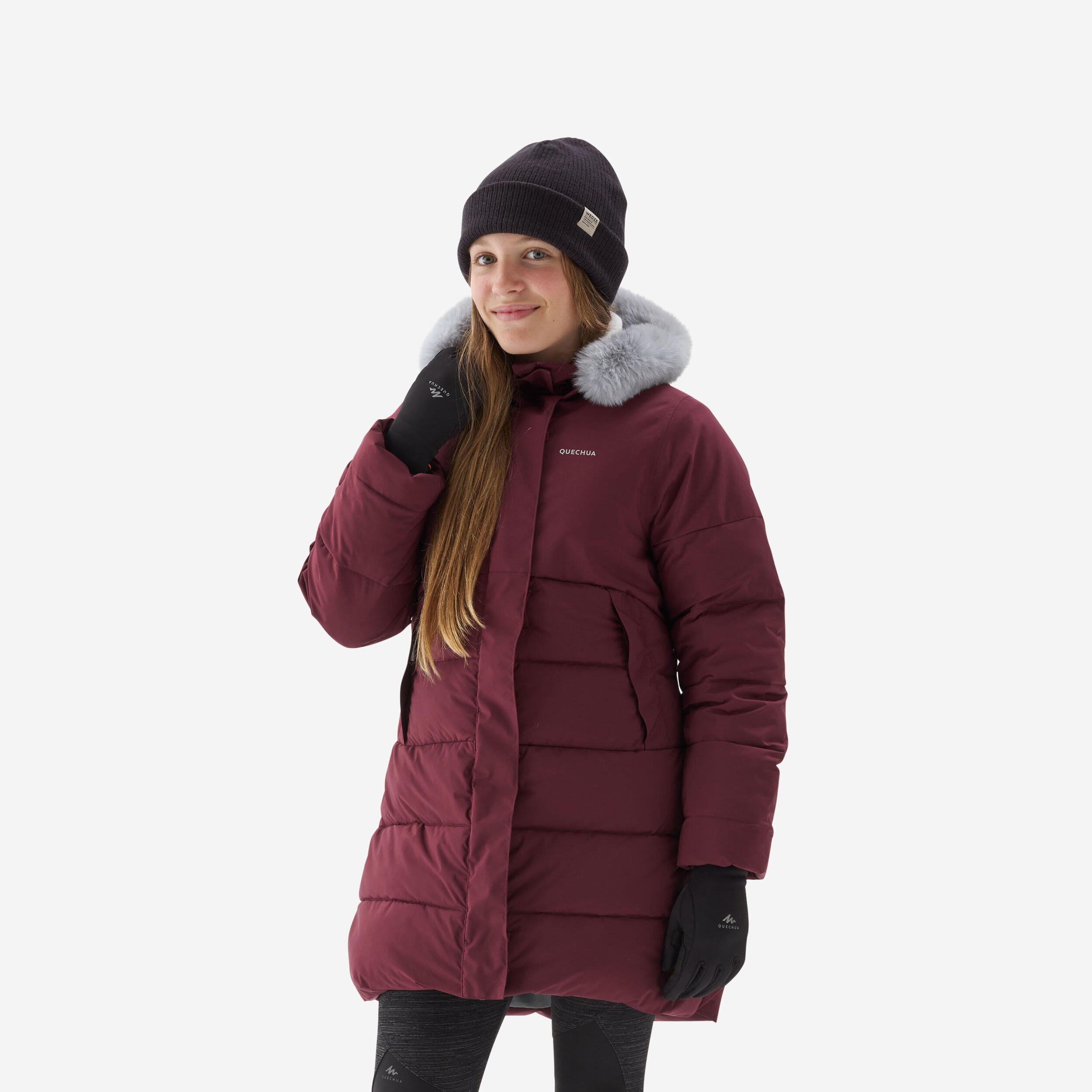 Kurtka turystyczna dla dzieci Quechua NH500 Warm