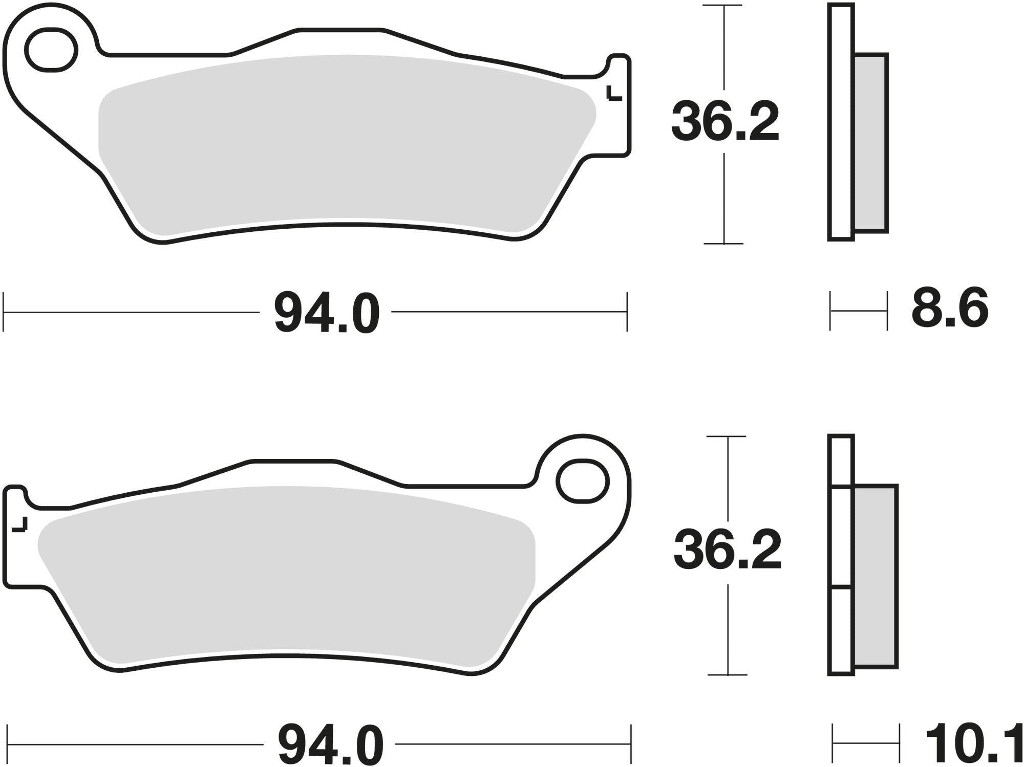Trw MCB 707 Organic Brake Pads for Urban Cycling