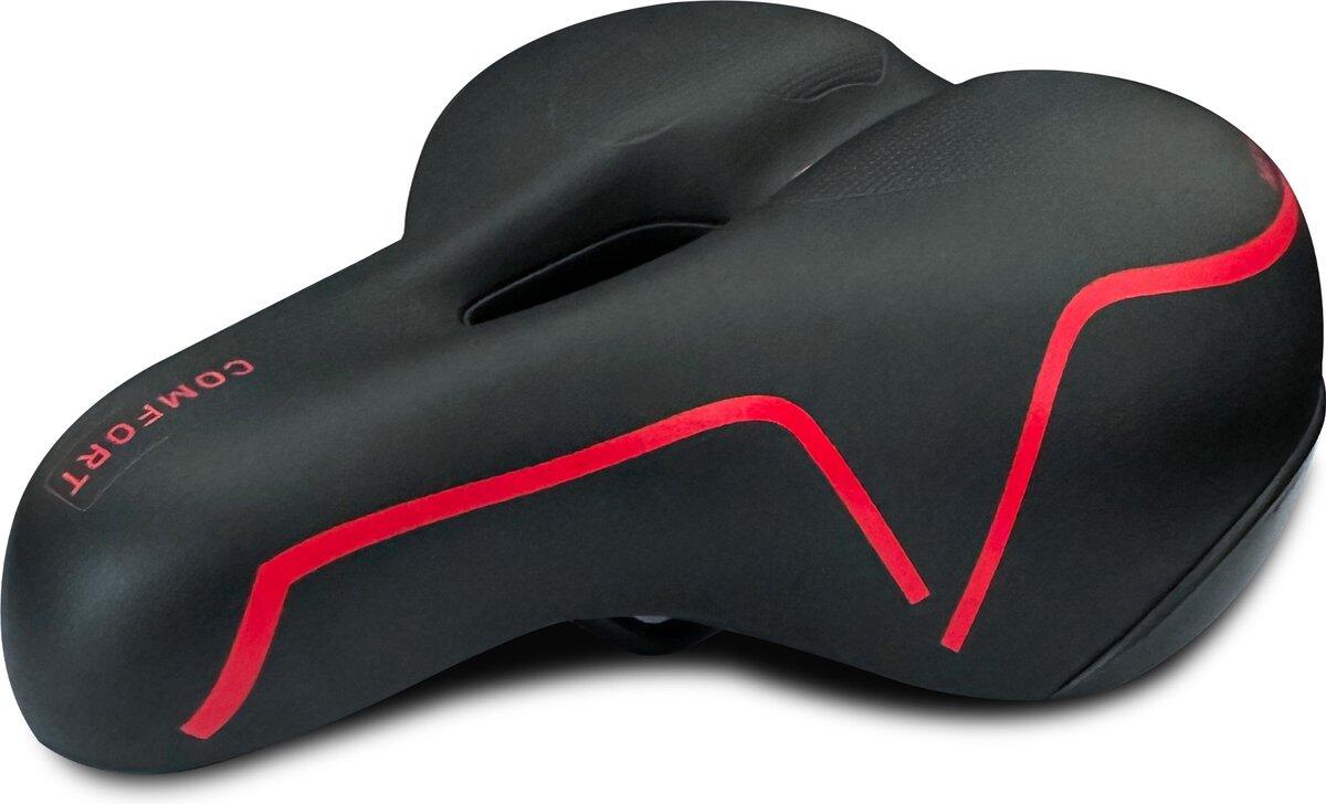 Siodło rowerowe Memory Foam Comfort - czarne - damskie/męskie