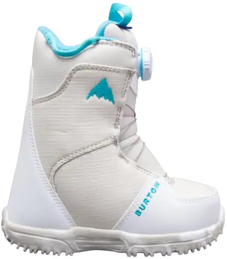 Sporty zimowe Buty Burton Grom Boa Junior Buty Snowboardowe - White - 30.5