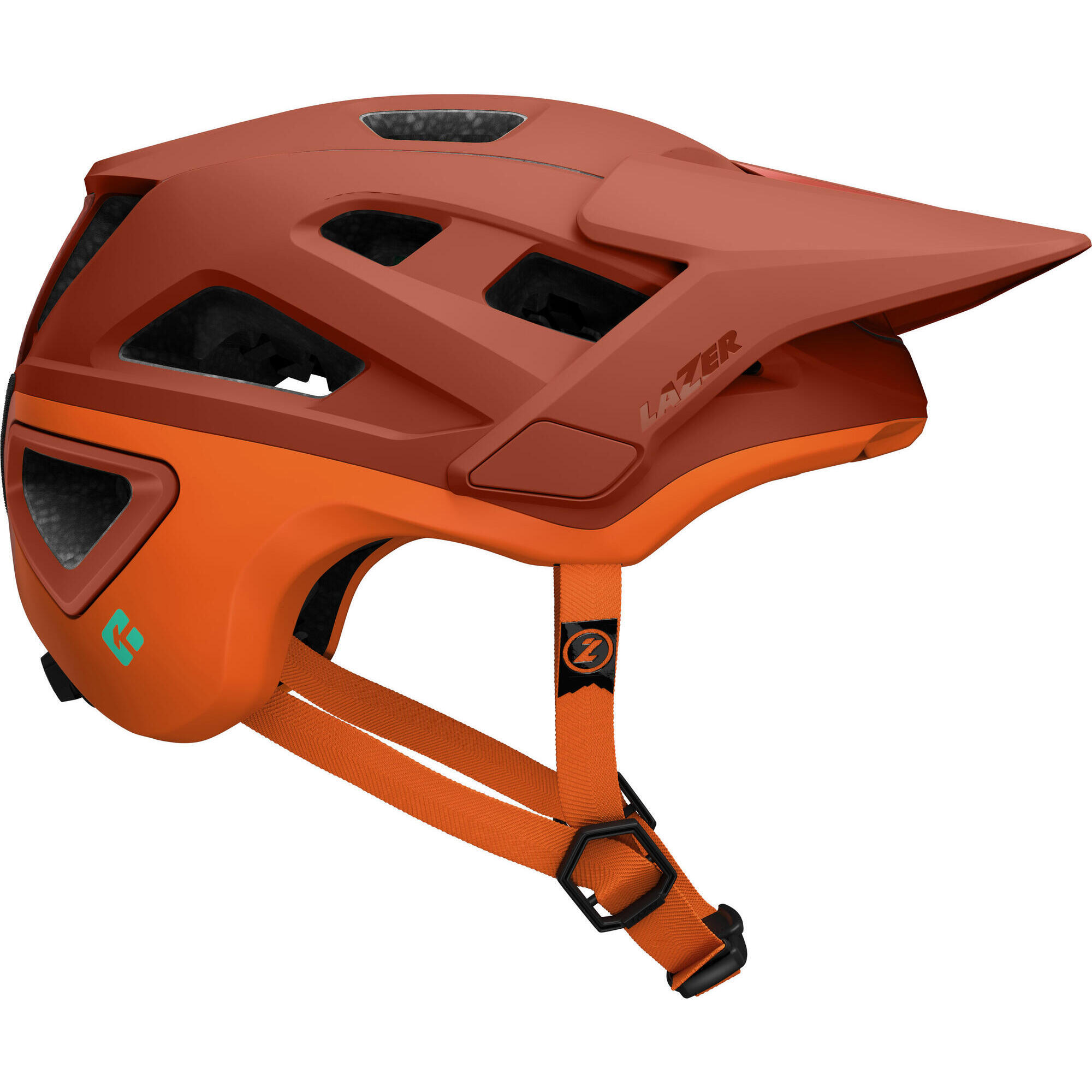 Kask MTB Jackal KinetiCore  matowy rdzawo-pomarańczowy
