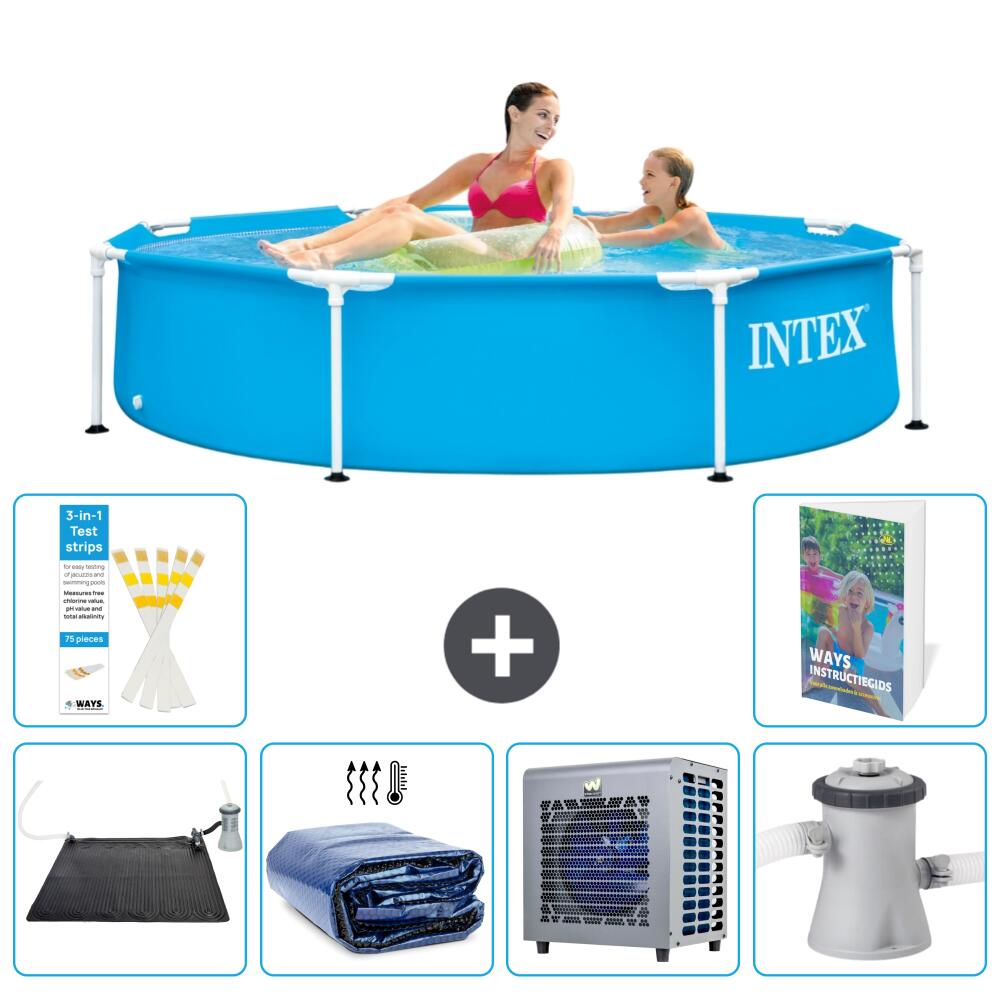 INTEX Basen ze stelażem Okrągły - 244x51 cm - 7-częściowy S42