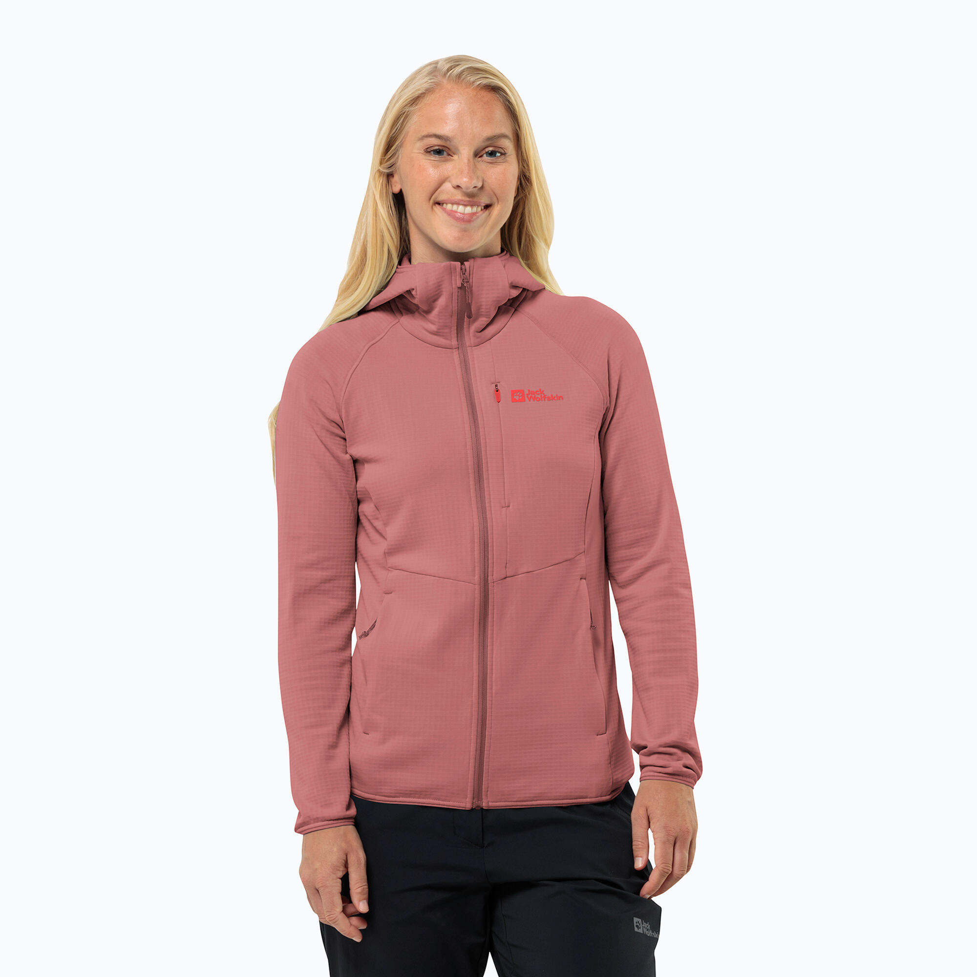 Bluza polarowa damska Jack Wolfskin Kolbenberg Hooded Fz