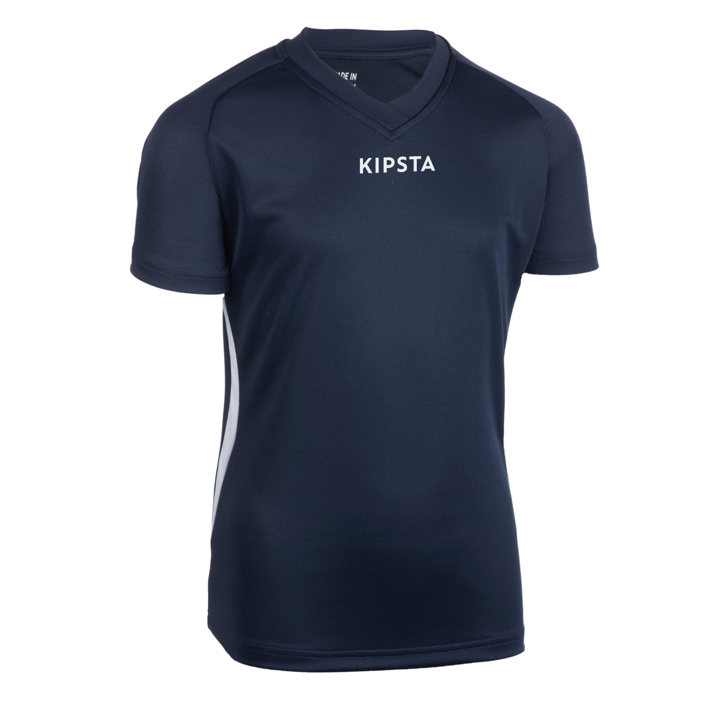 Koszulka siatkarska dla dziewczynek Allsix V100 granatowa