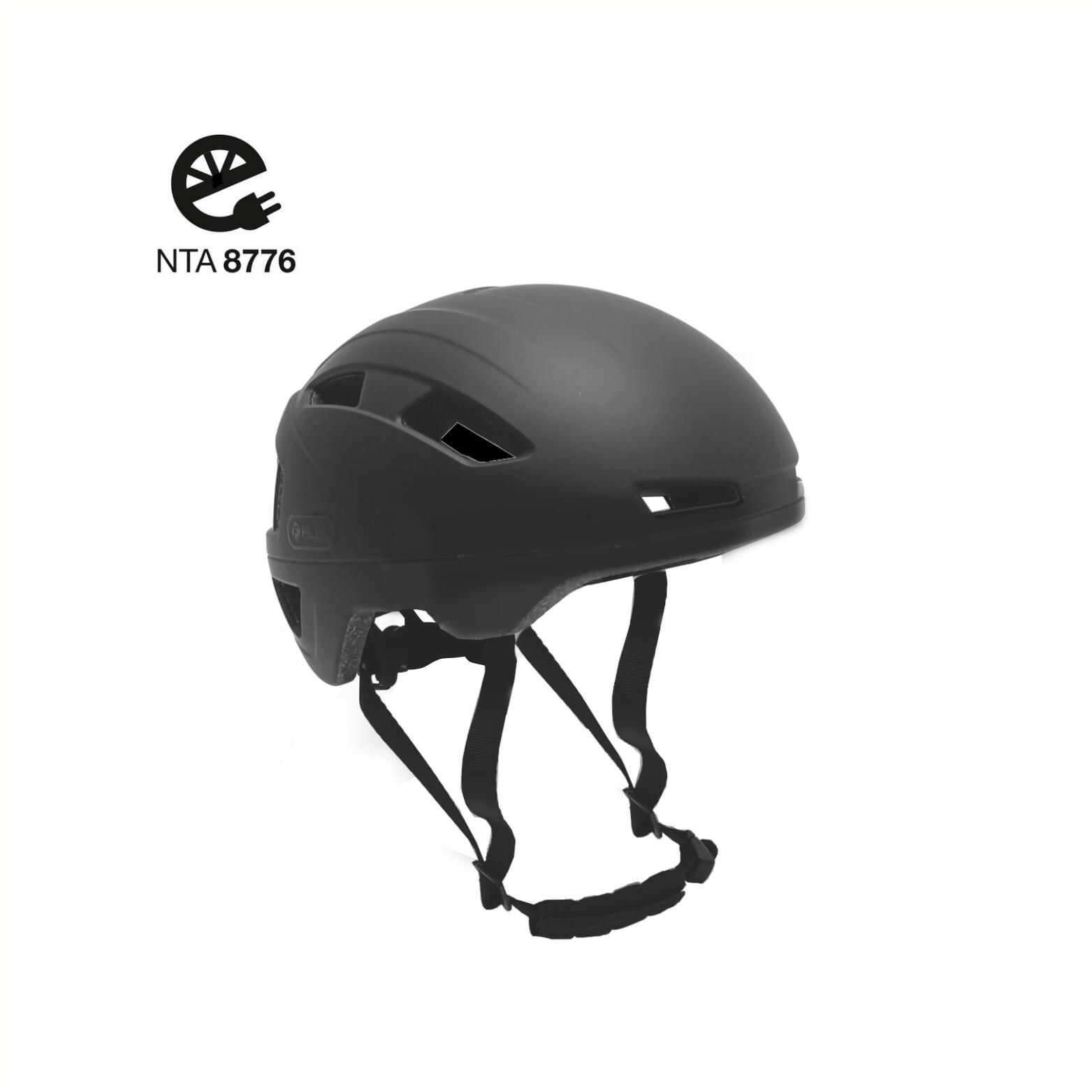 Kask do speed pedelec - Kask rowerowy NTA8776 - Matowy czarny