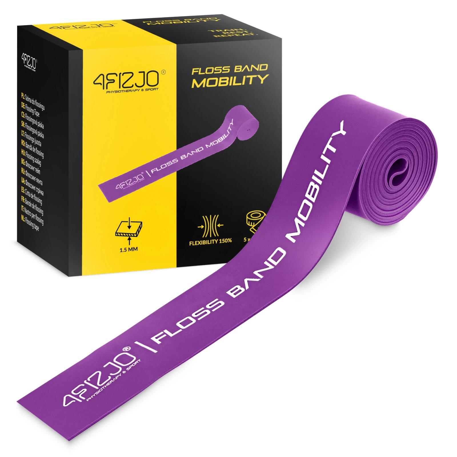 Taśma rehabilitacyjna do ćwiczeń FLOSS BAND 4FIZJO 1,5 mm