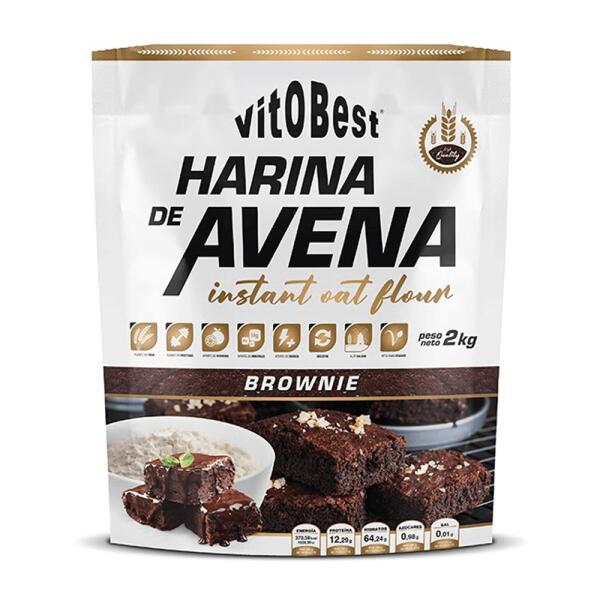 Mąka owsiana - 2 kg Brownie VitoBest