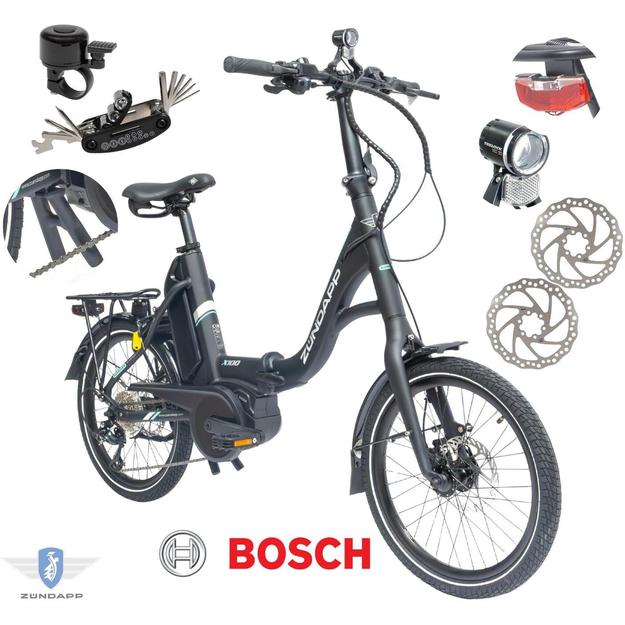 Rower Elektryczny Damski Męski Składany 20 BOSCH 250 W LCD Składak SHIMANO