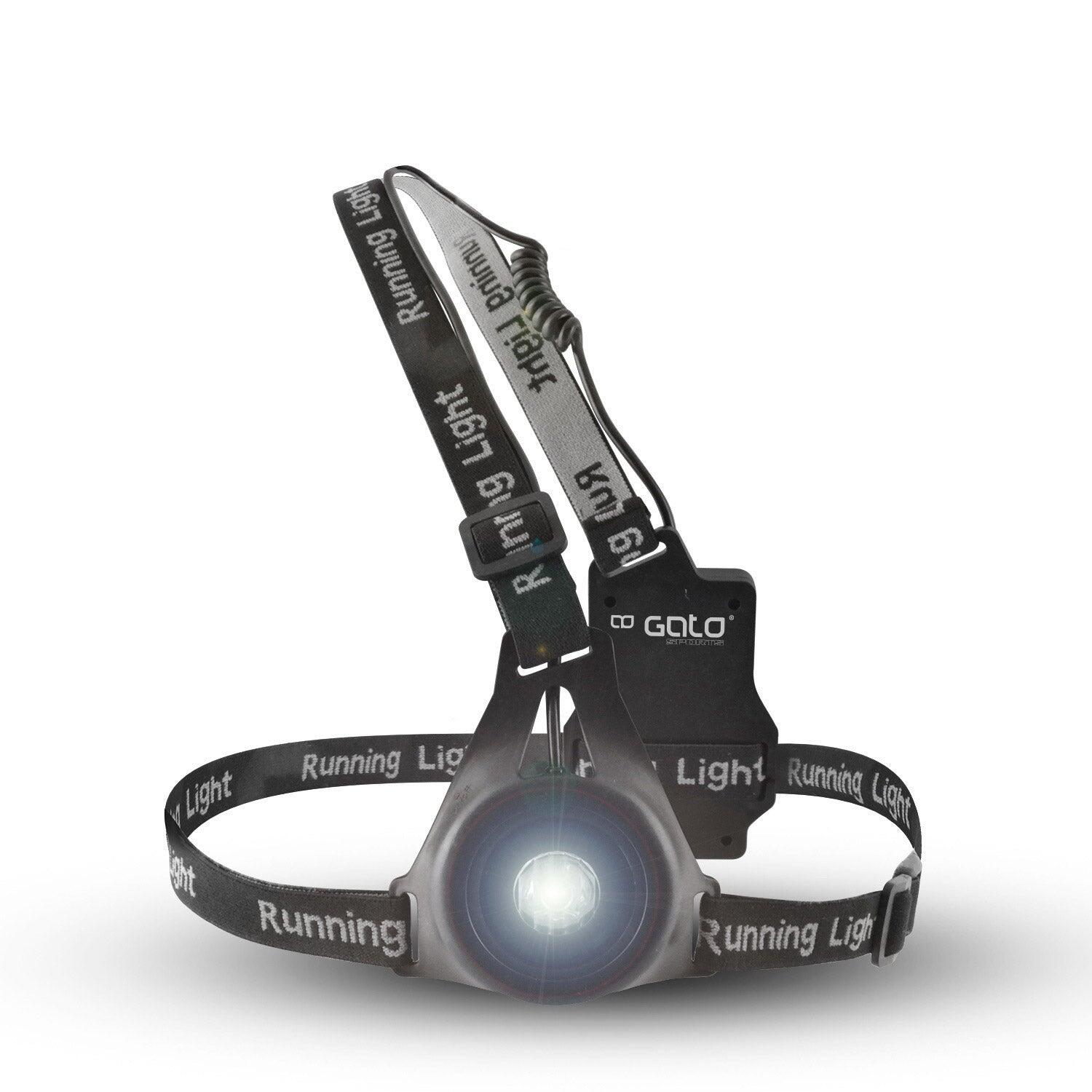 Gato Outwet lampka na klatkę piersiową high-viz USB czarna One Size