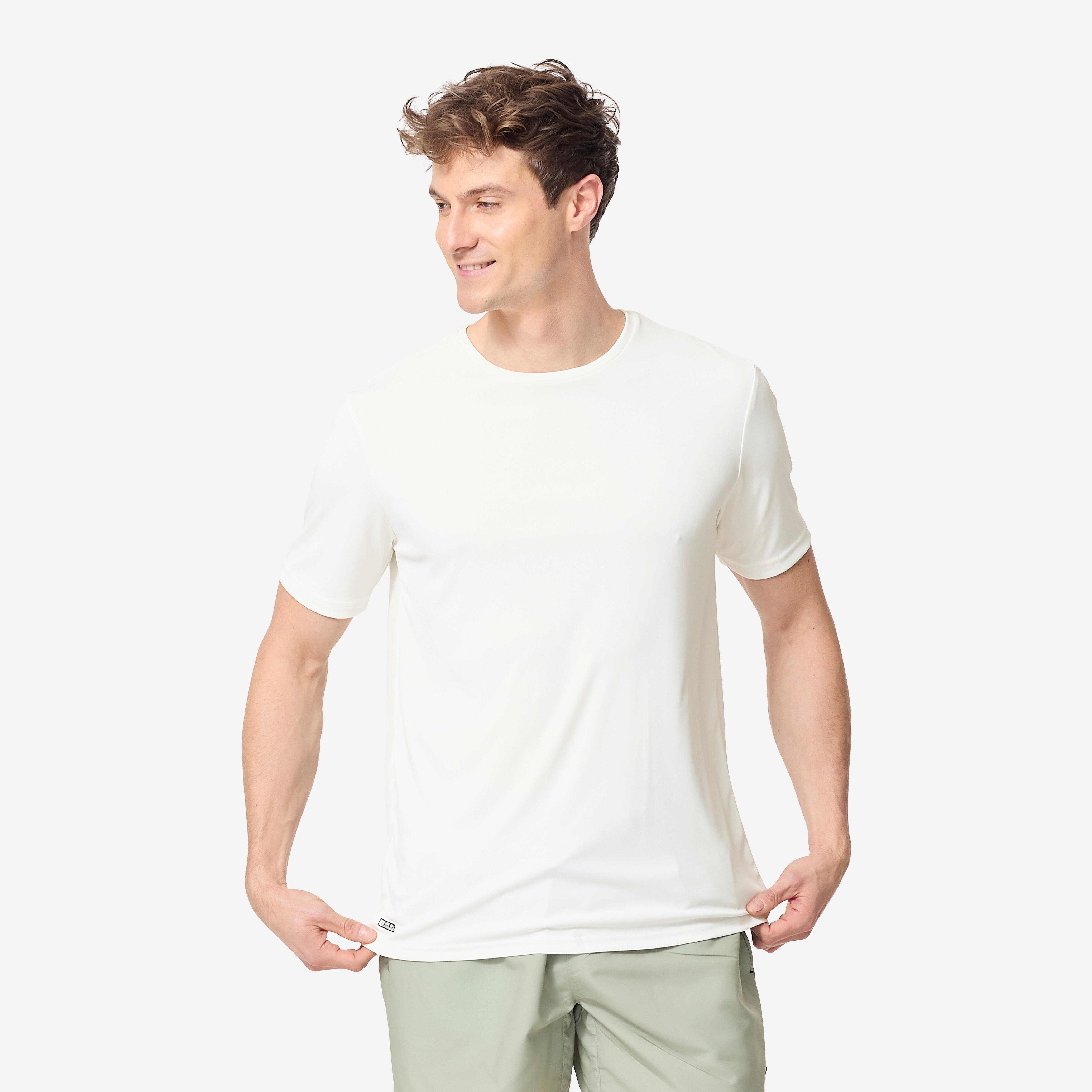 Koszulka UV surfingowa męska Decathlon Water T-shirt krótki rękaw