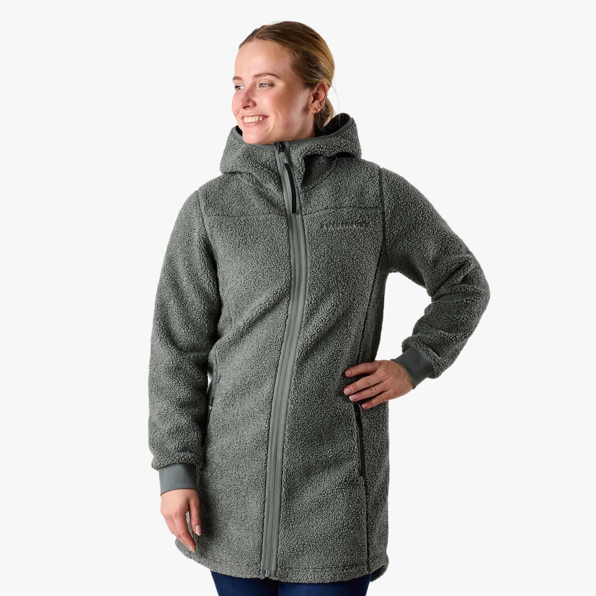 Bluza Polarowa Rozpinana Wędrówki Kobieta Lofoten Regularny Krój