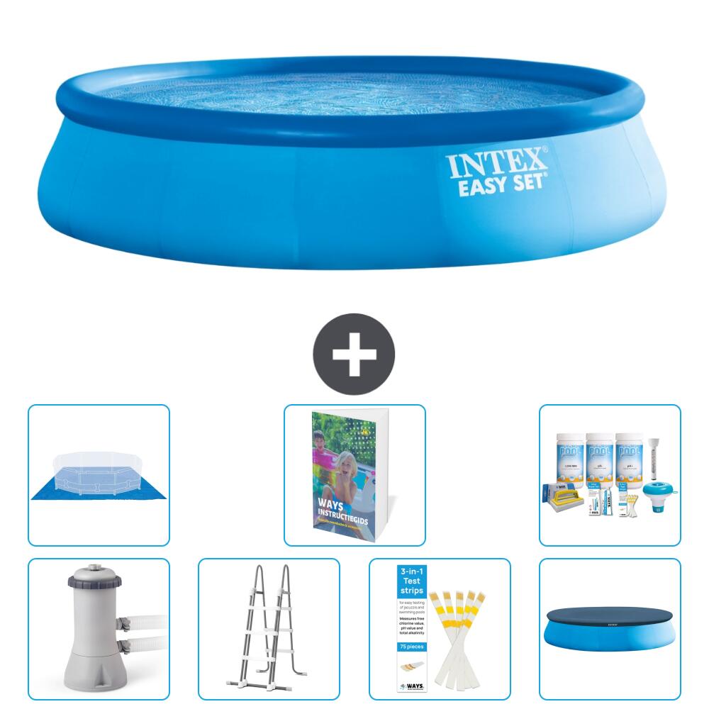 INTEX Basen Easy Set Okrągły - 457x107 cm - 8-częściowy S599