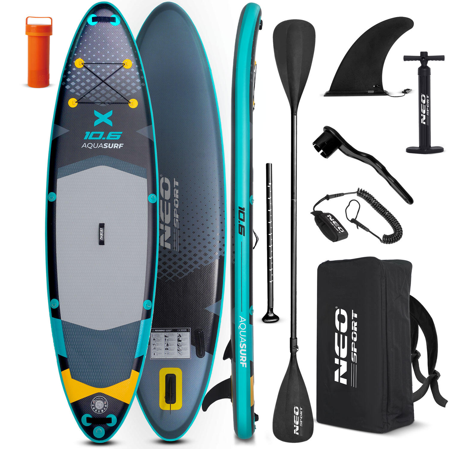 Deska SUP do pływania pompowana Stand Up Paddle Aquasurf 320cm Neo-Sport