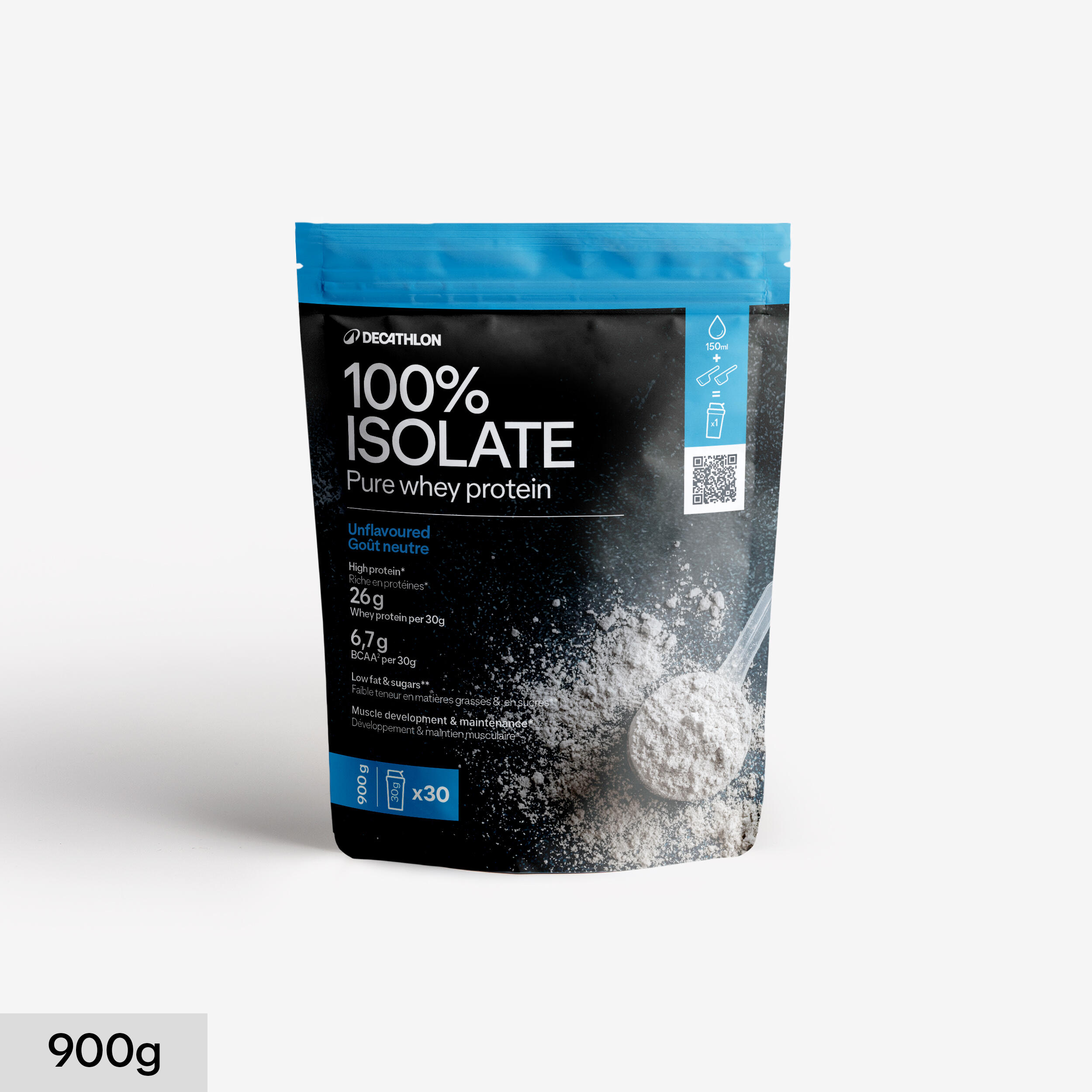 Czysty izolat serwatki Pure Whey Isolate 100% smak neutralny 900 g