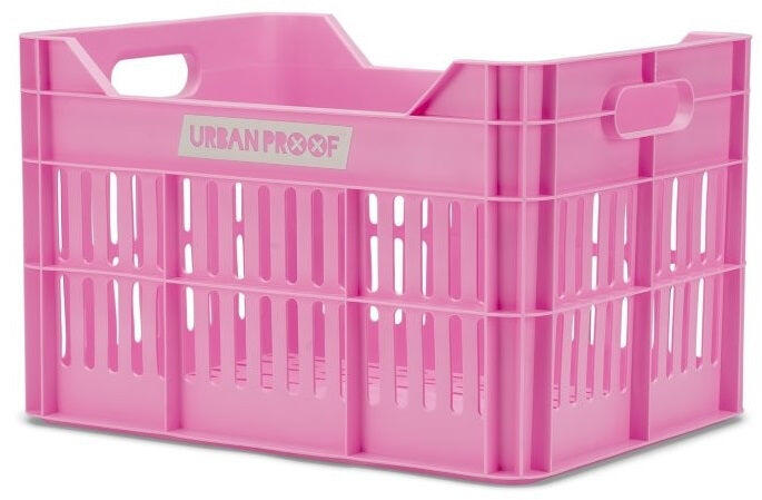 Skrzynka rowerowa UrbanProof 30L z recyklingu różowa