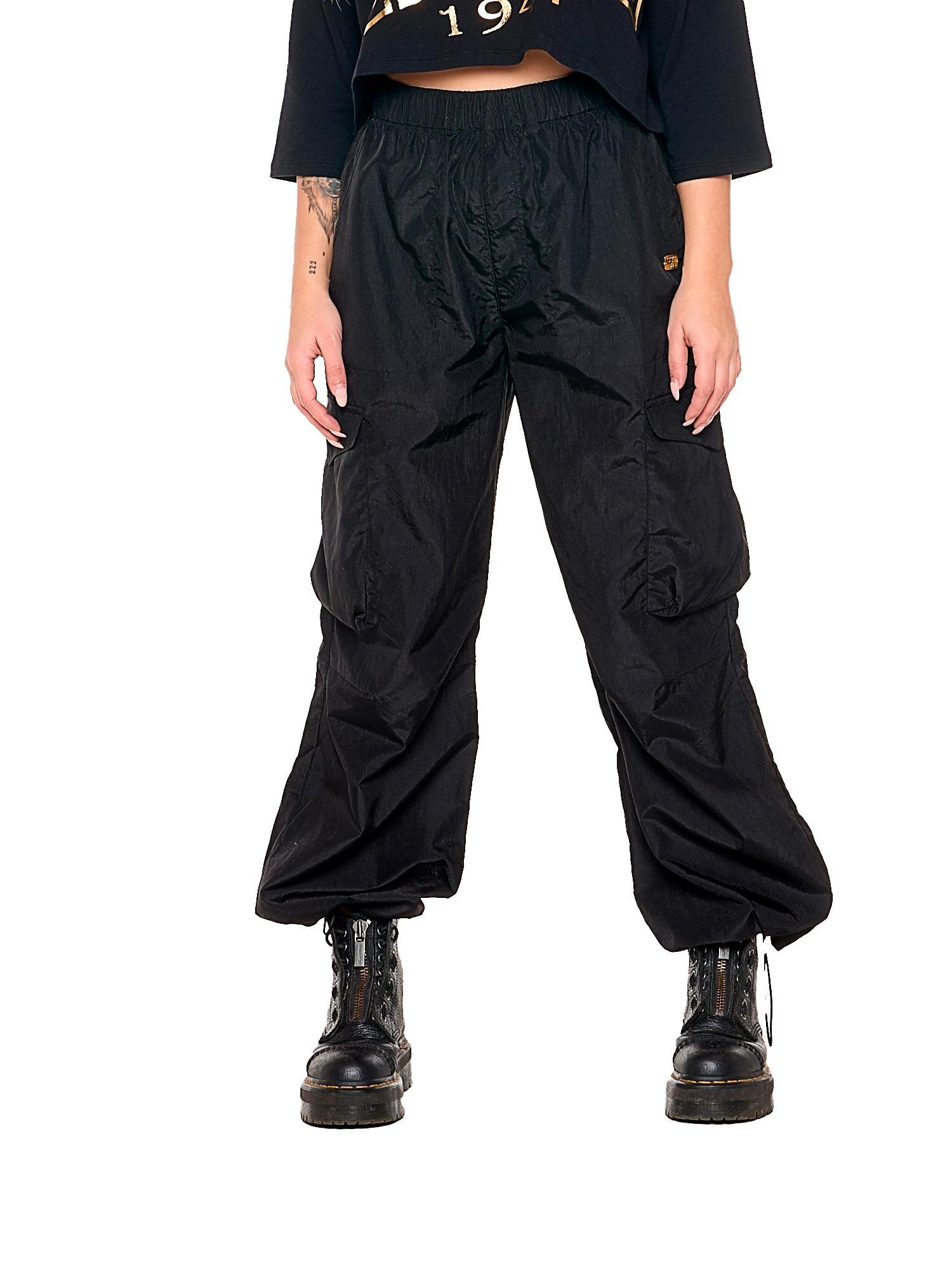 Leone 1947 Damen Popline Cargohose ze złotem