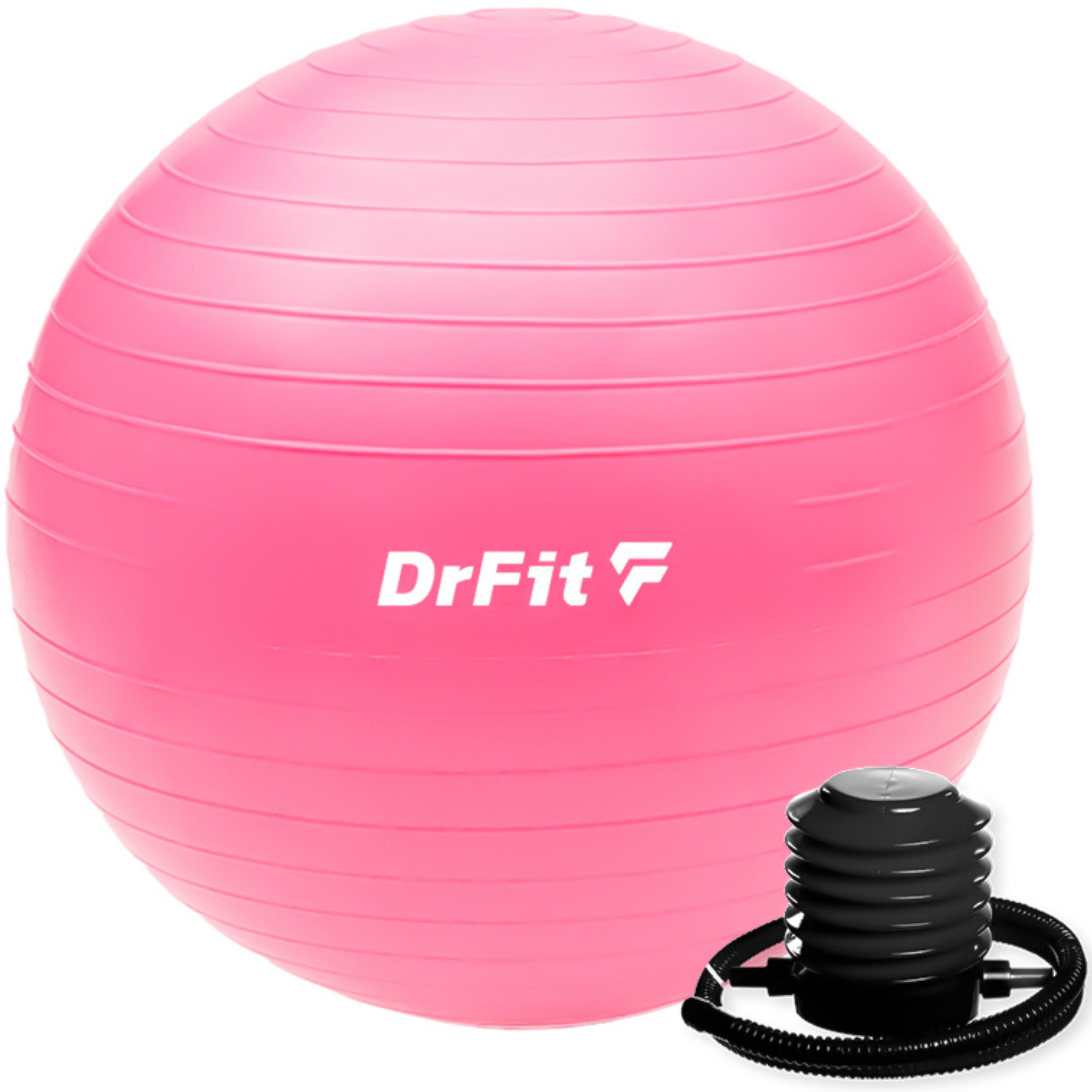 Piłka gimnastyczna gym ball do ćwiczeń gimnastycznych i fitness z pompką DrFit