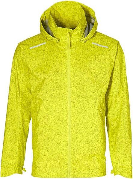 Męska rowerowa kurtka przeciwdeszczowa Skane HiVis, neonowy żółty
