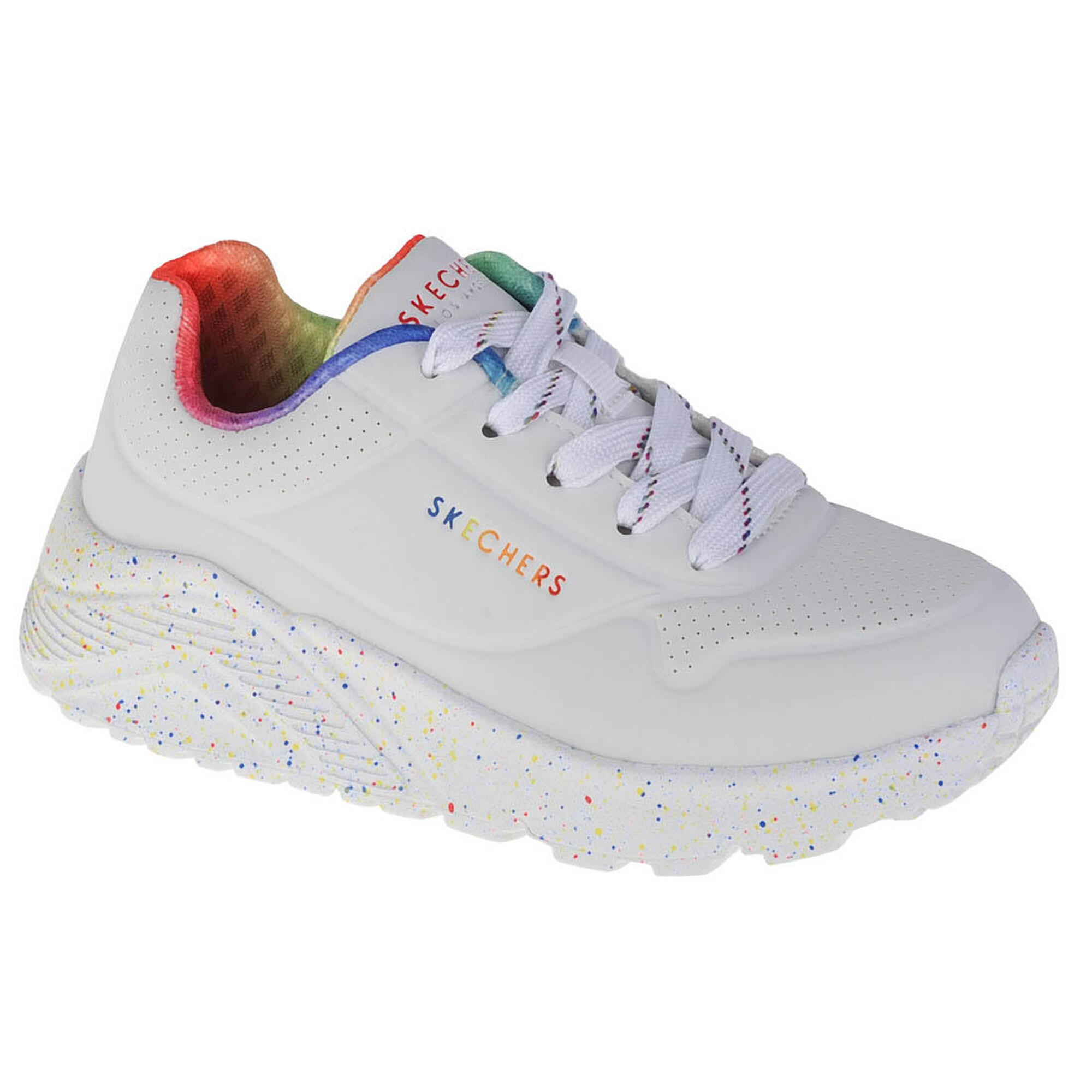 Buty do chodzenia dziewczęce, Skechers Uno Lite Rainbow Speckle