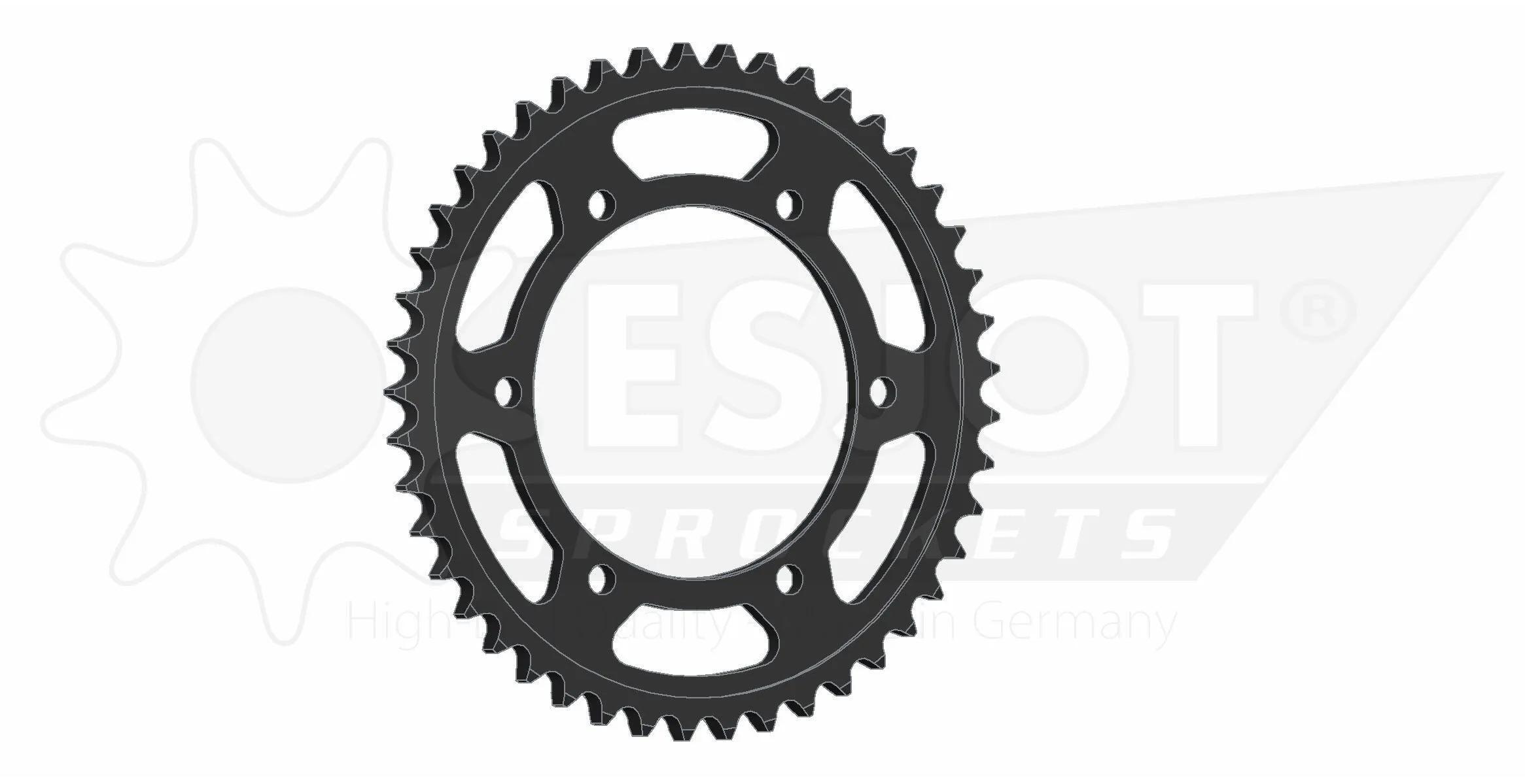 ESJOT 530 45 zębów stalowe koło łańcuchowe czarne