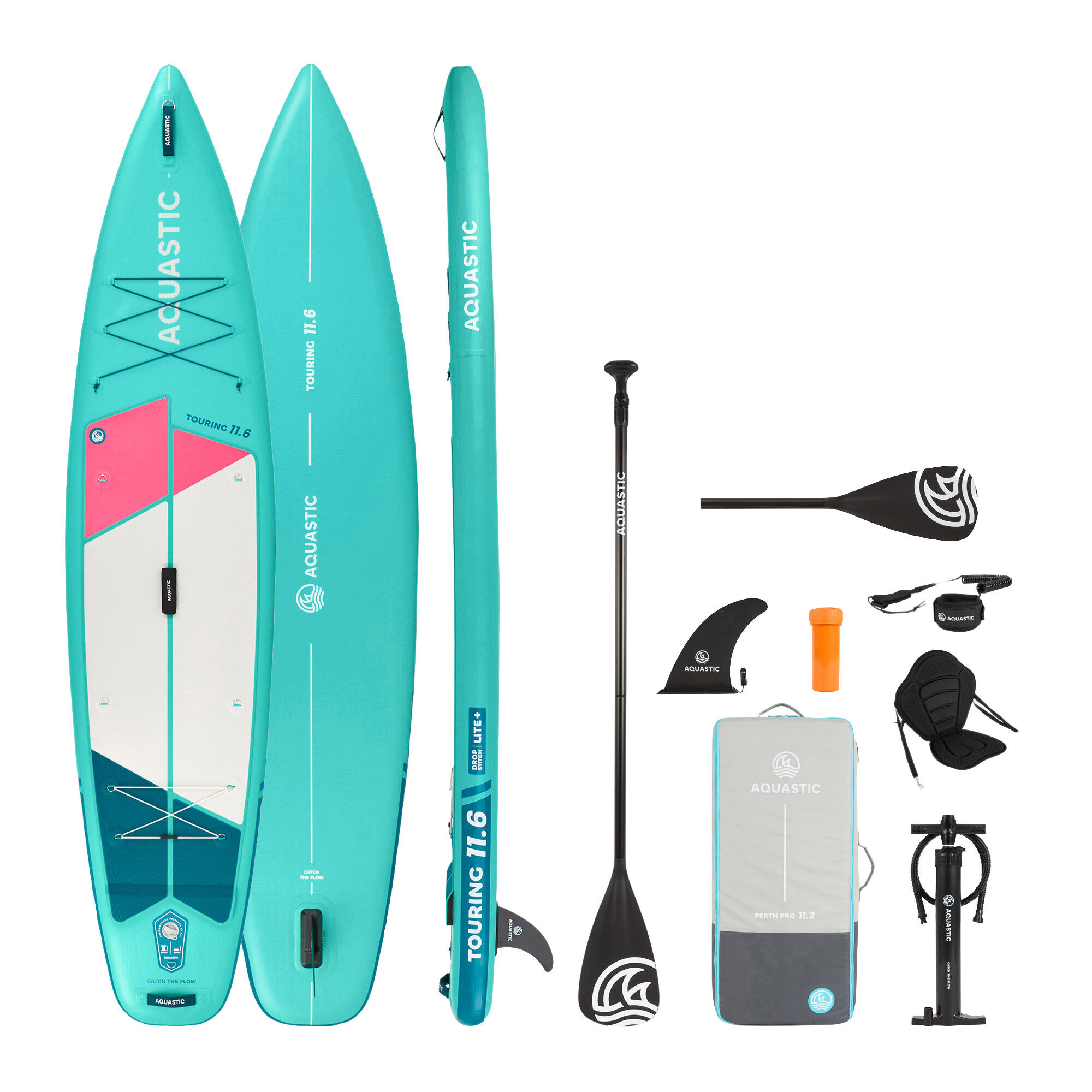 Deska SUP AQUASTIC Touring 11'6 Zestaw z siedziskiem