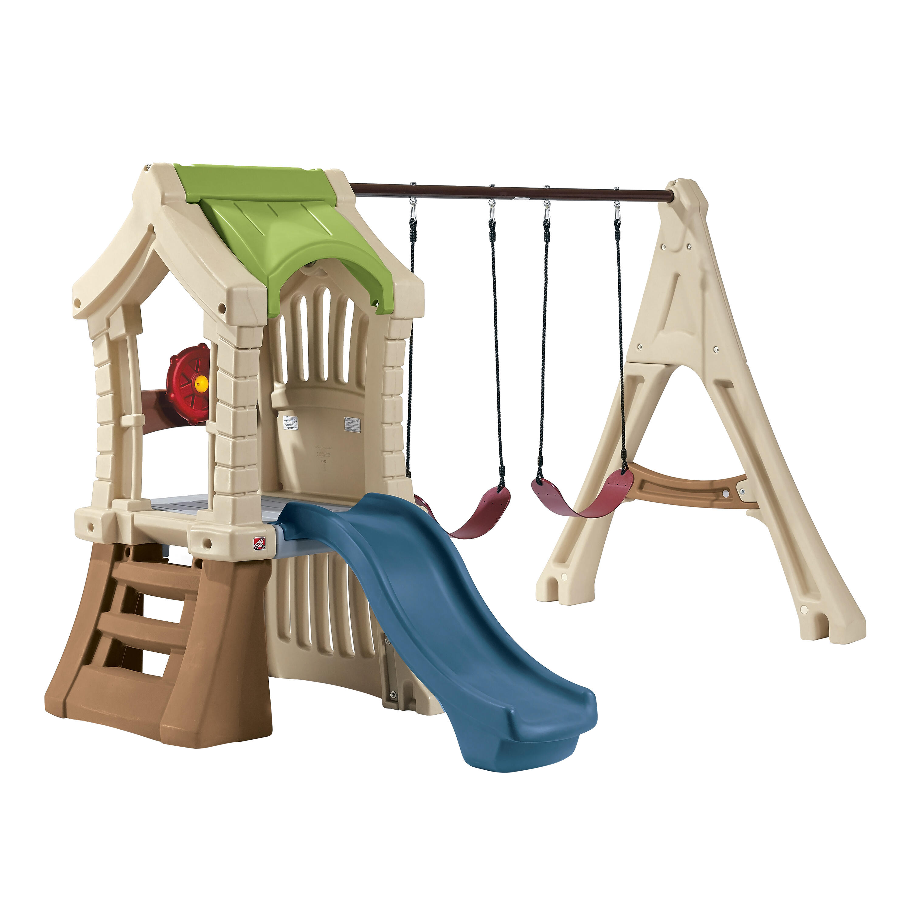 Plac zabaw dla dzieci ze zjeżdżalnią i huśtawką Step2 Play Up Gym Set