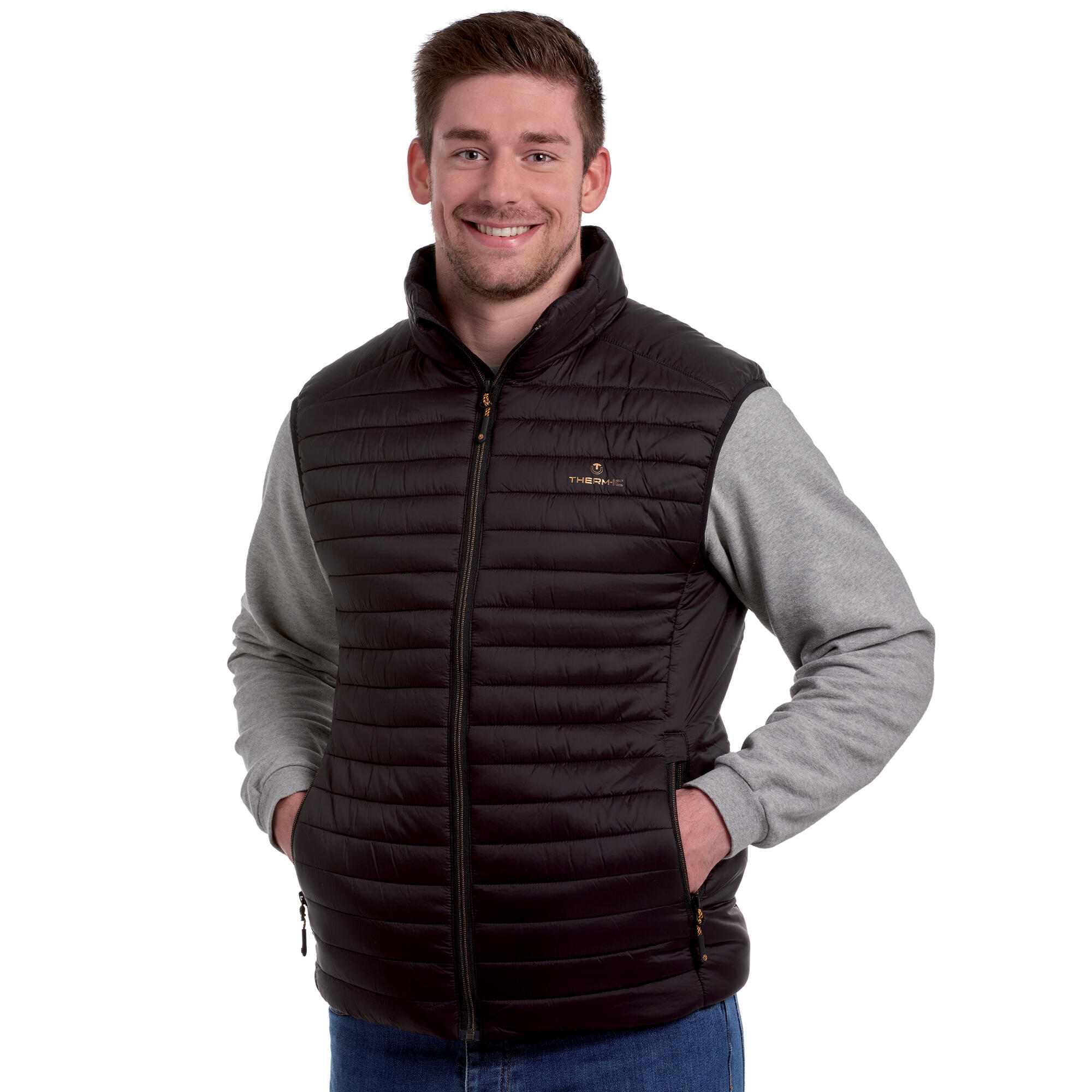 Ogrzewana kurtka narciarski czlowiek Therm-ic Set PowerVest Heat bez Rekawów