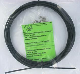 SLURF pancerz linki przerzutki sis-sp5 7,5 m Ø5 mm czarny z 30 końcówkami