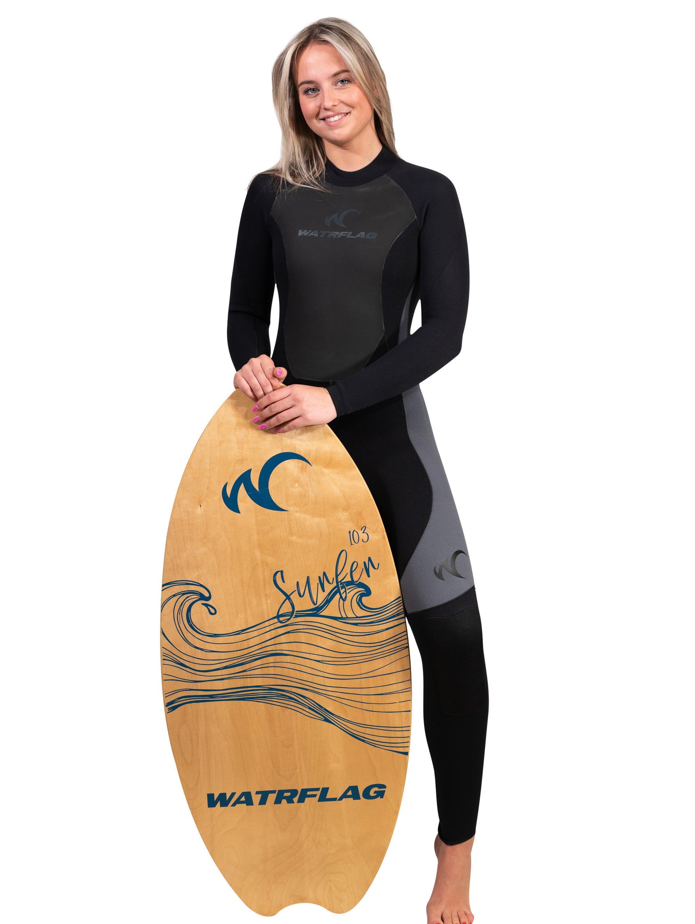 Damski pianka sporty wodne Watrflag Auckland czarny