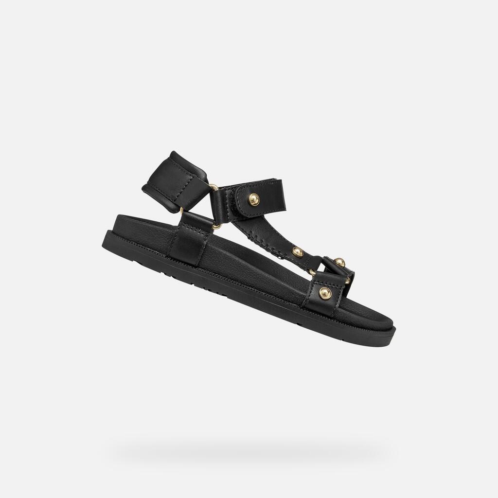 Sandały GEOX J SANDAL FOAMMENTERA Czarny