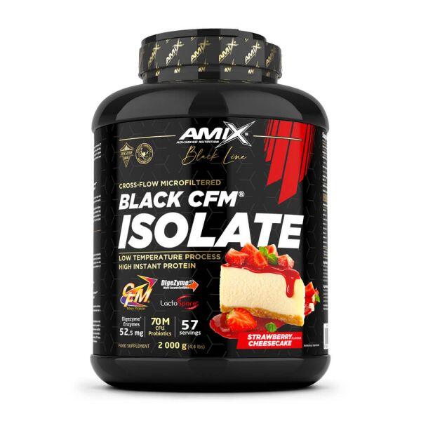 Czarny izolat CFM - 2 kg sernik truskawkowy Amix Nutrition