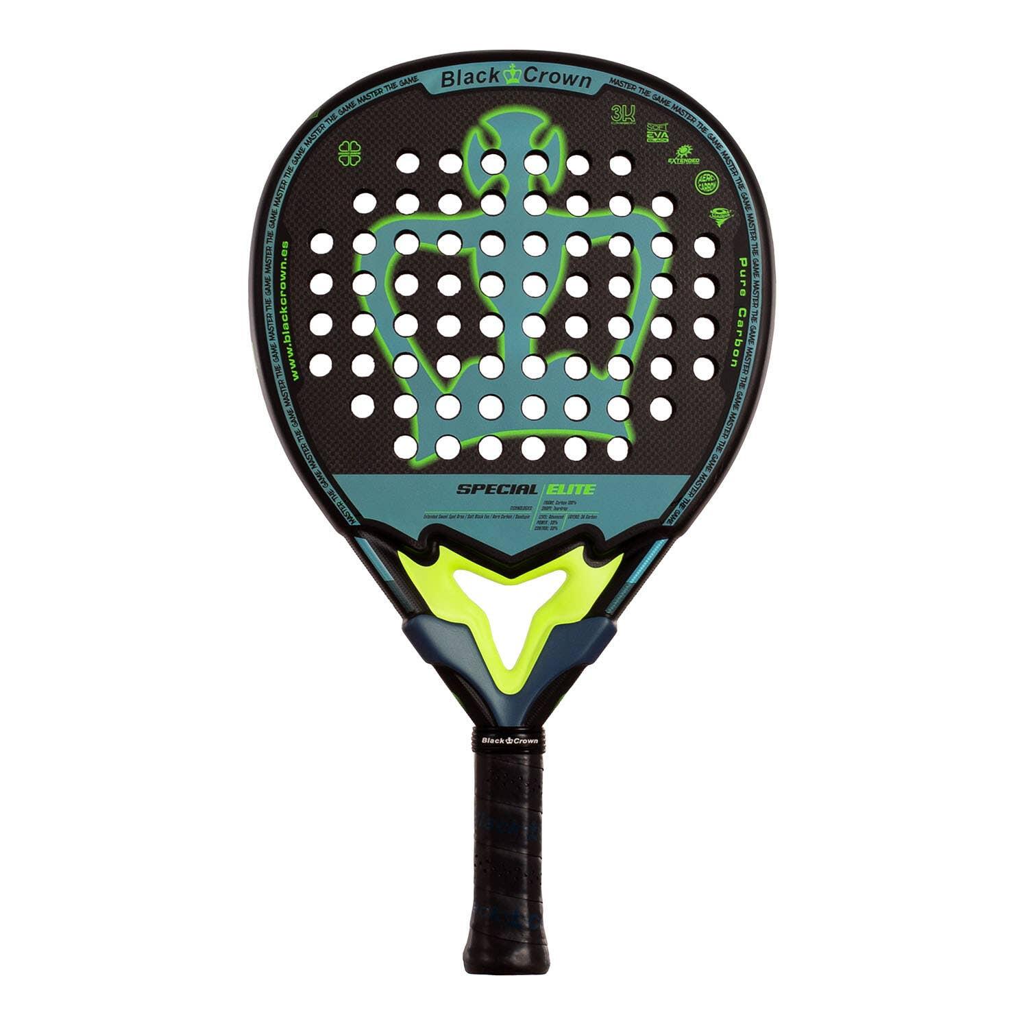 Wielokolorowa rakieta Padel Black Crown Special Elite