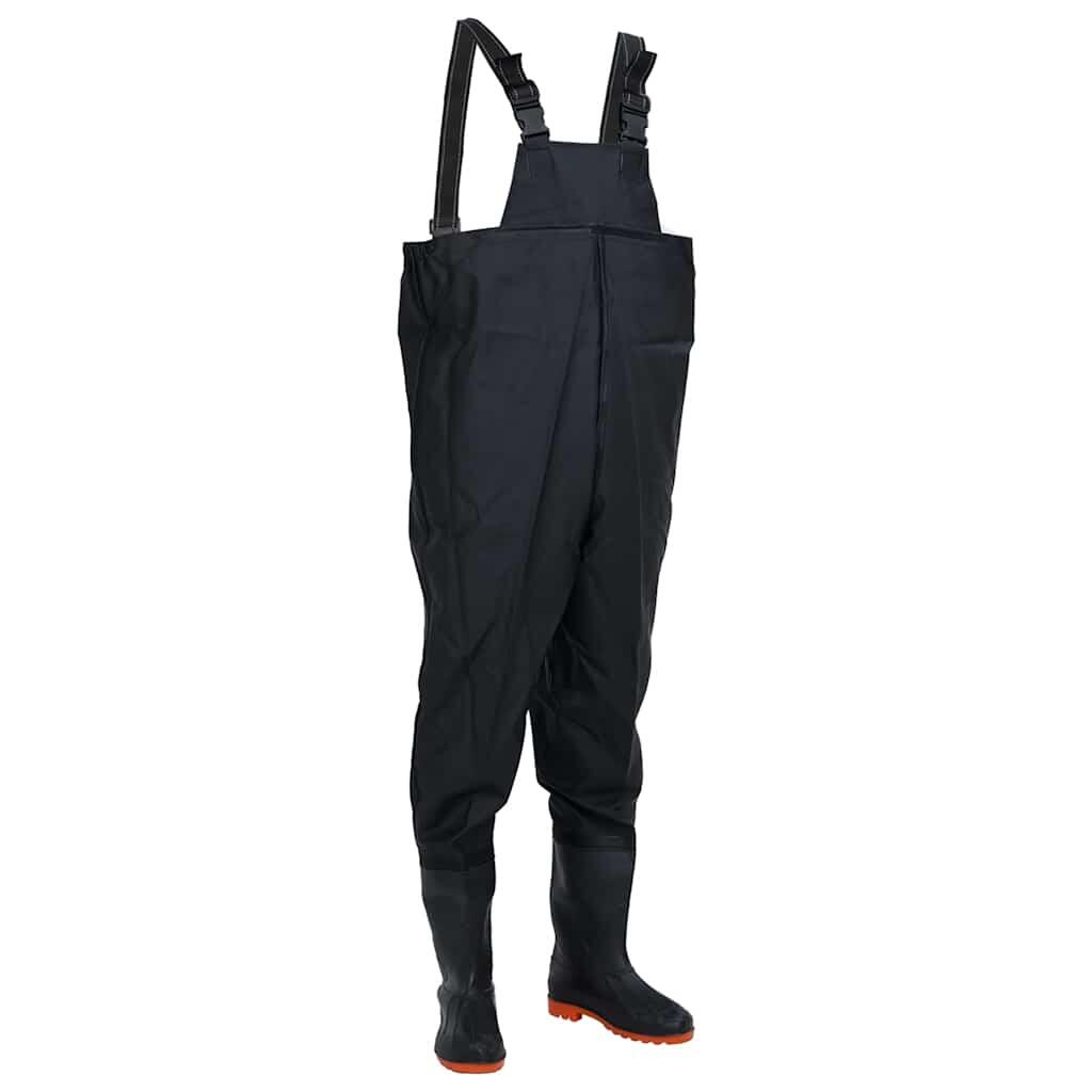 VidaXL Waders z butami rozmiar 45 czarny