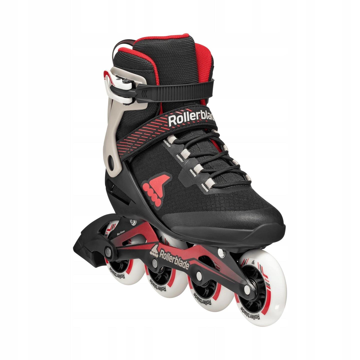 Męskie łyżworolki Rollerblade Macroblade 84 Black / Sand / Red