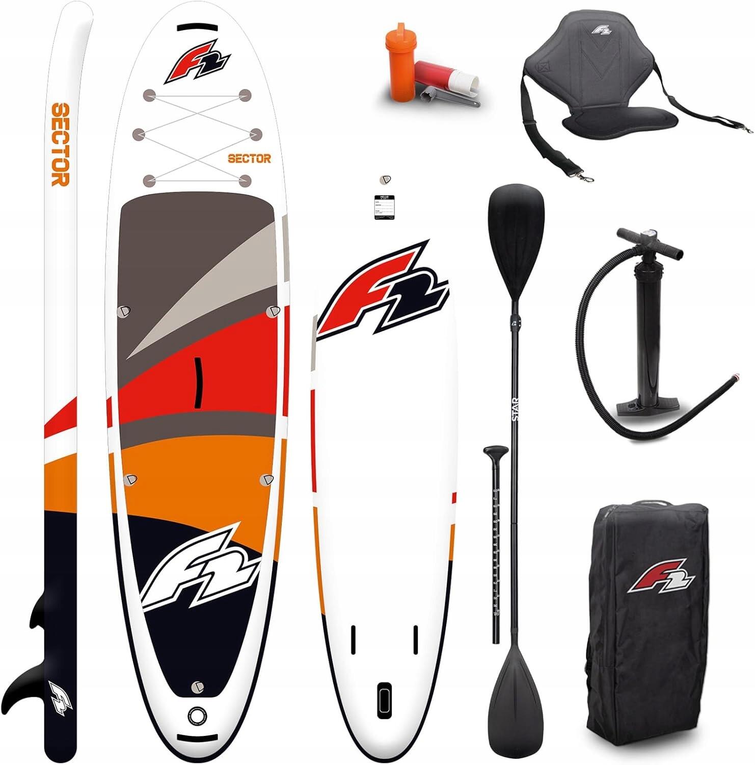 Deska Sup Pompowana F2 Sector Combo 12'2 372 CM RED