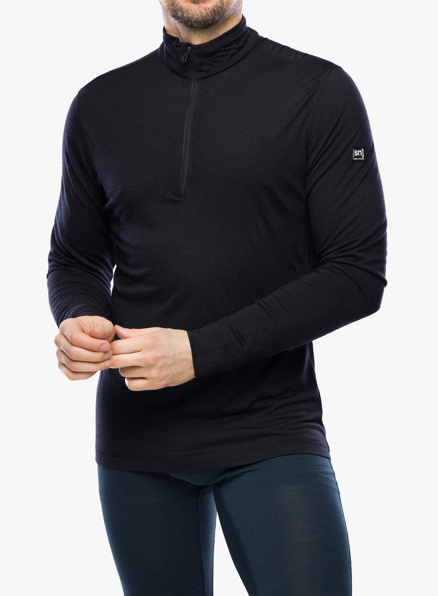 Bluza bez kaptura Super.natural Tundra175 Zip 1/4